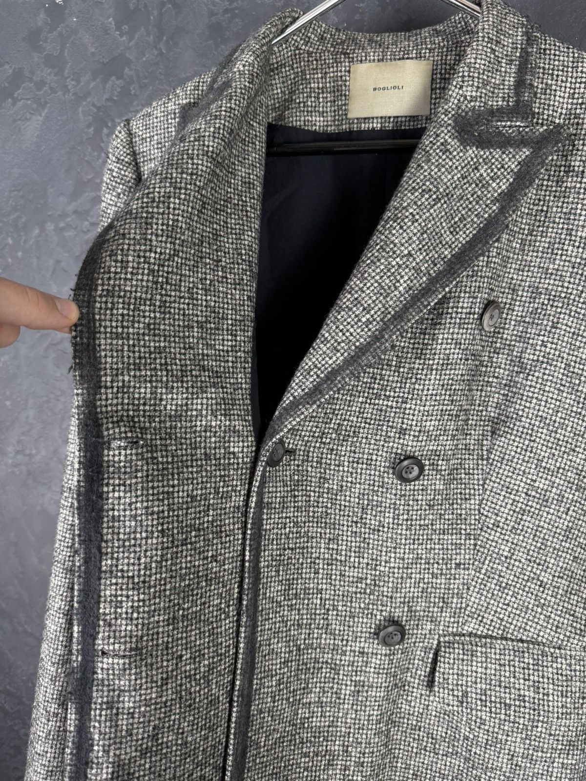 Boglioli BOGLIOLI Women’s Double - Breasted Wool Blazer Jacket Italy Size L / US 10 / IT 46 - 6 Thumbnail