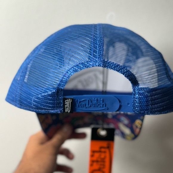 Designer × Von Dutch NWT VON DUTCH BLUE JAX ALL OVER PRINT TRUCKER HAT Size ONE SIZE - 5 Thumbnail