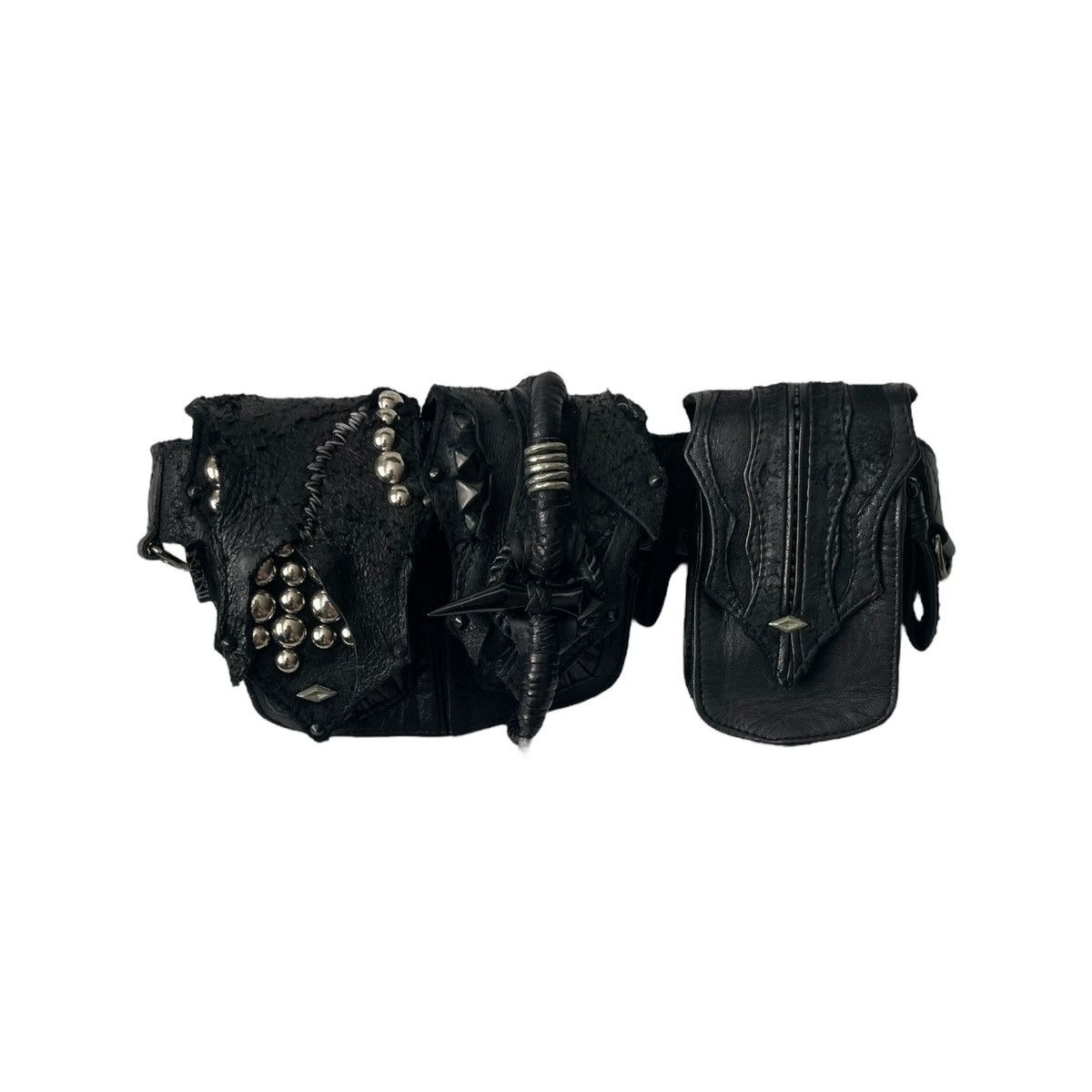 バッグ Kmrii hip bag CRAZY SILVER STUDDED バッグ Kmrii hip bag