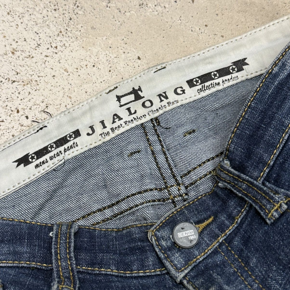 Japanese Brand I6w9 Style Distressed Skinny Denim Pants Size US 29 - 10 Thumbnail