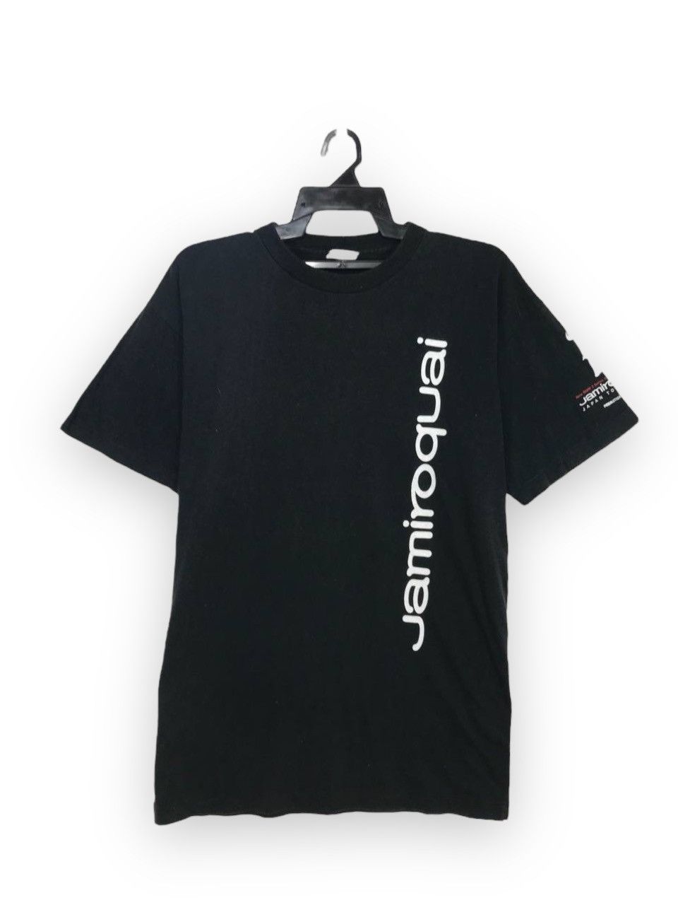 image of Band Tees x Vintage Jamiroquai 2002 Tour English Fuck Acid Jazz in Black, Men's (Size Large)