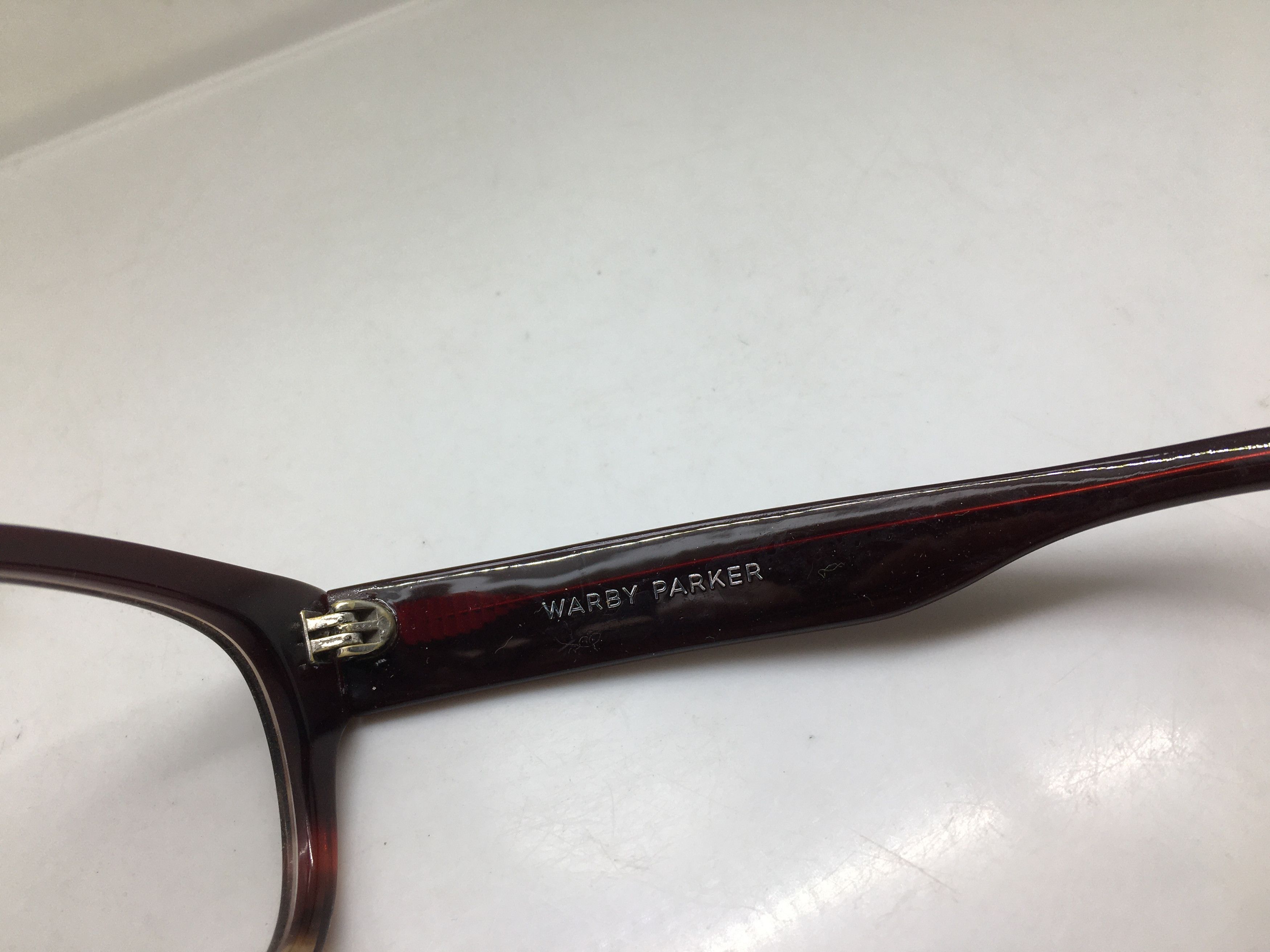 Warby Parker WARBY PARKER Crossby 313 Red Brown Eyeglasses Size ONE SIZE - 6 Thumbnail