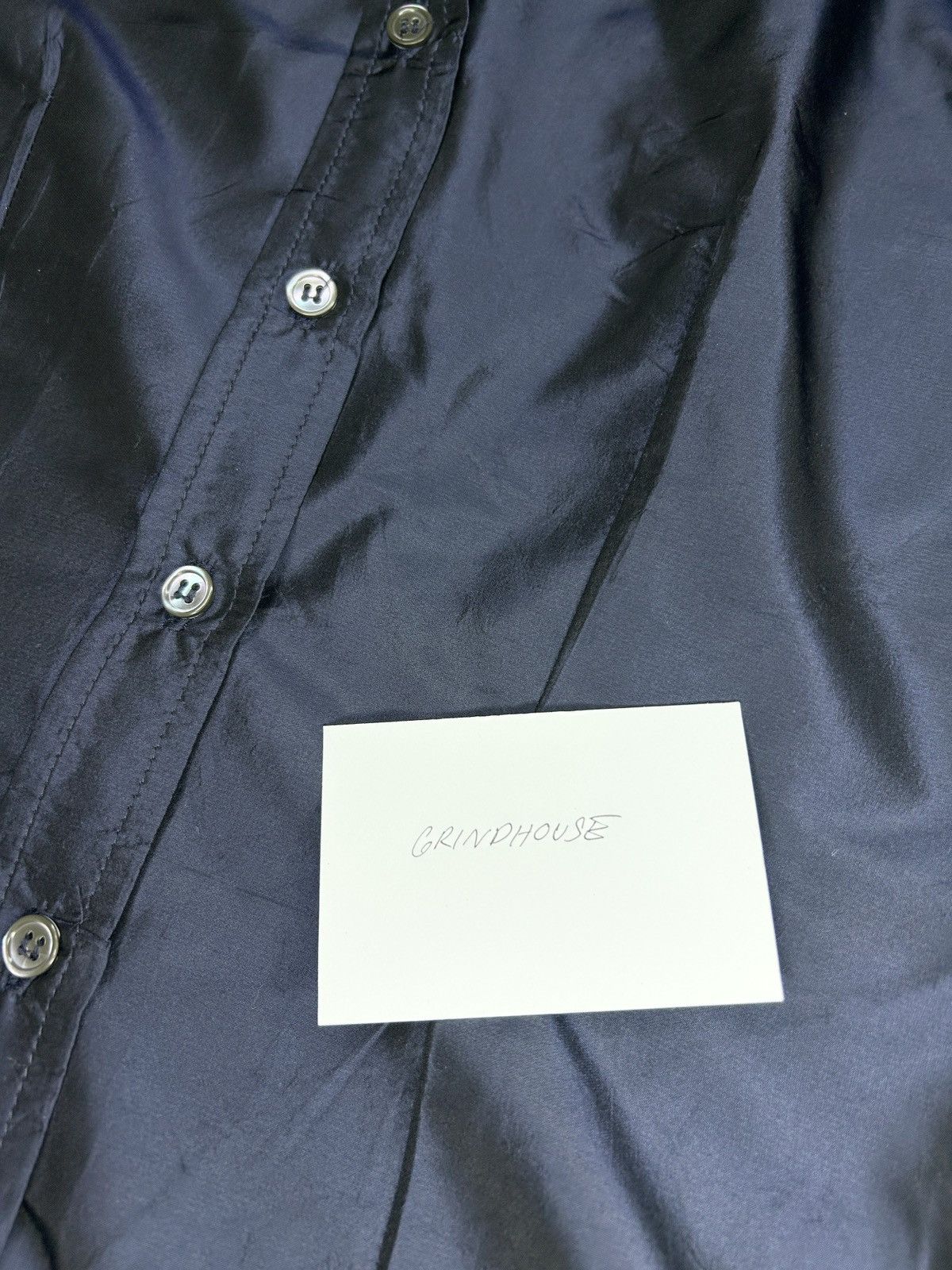 Paul Harnden Shoemakers Metallic Silk Button Up Shirt Size XS / US 0-2 / IT 36-38 - 8 Thumbnail