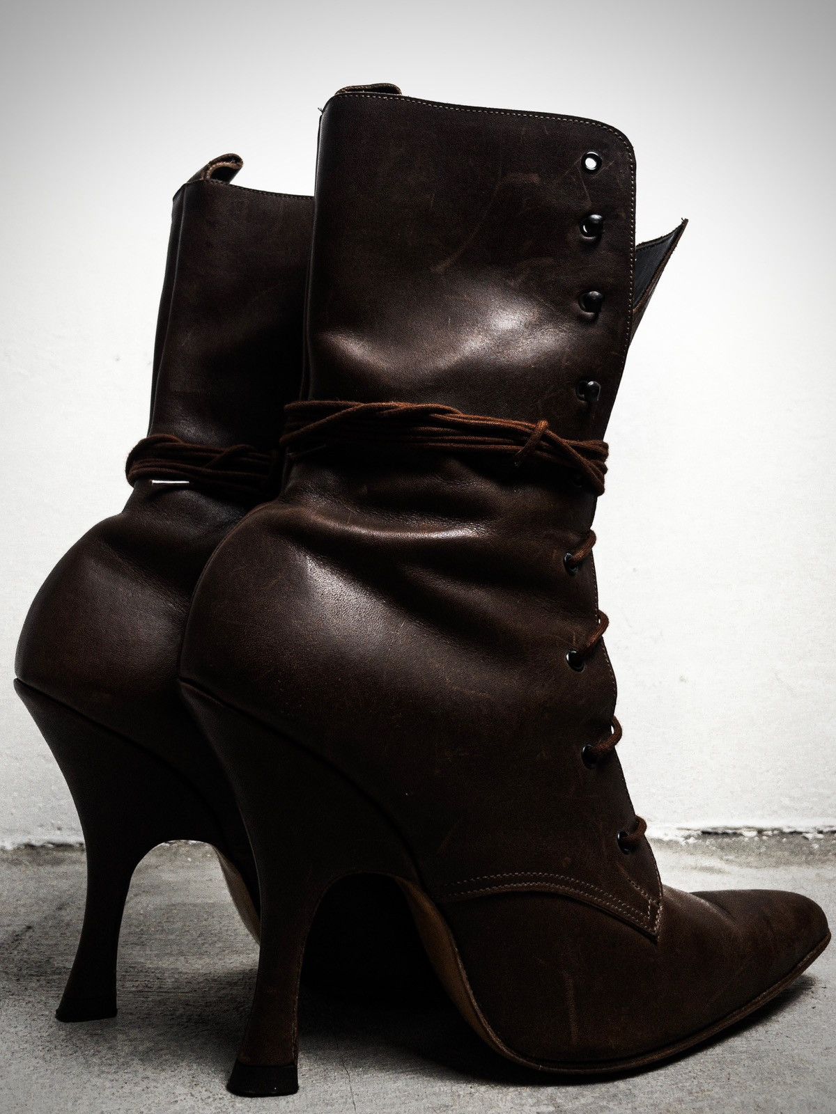 Vivienne Westwood 80’s Vivienne Westwood “Witches” heel pointed boots Size US 7 / IT 37 - 5 Thumbnail