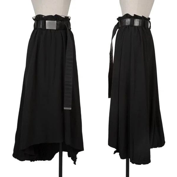 Yohji Yamamoto Y's Yohji Yamamoto W/Gabardine Asymmetry Balloons Wide Skirt Size 28" / US 6 / IT 42 - 9 Thumbnail