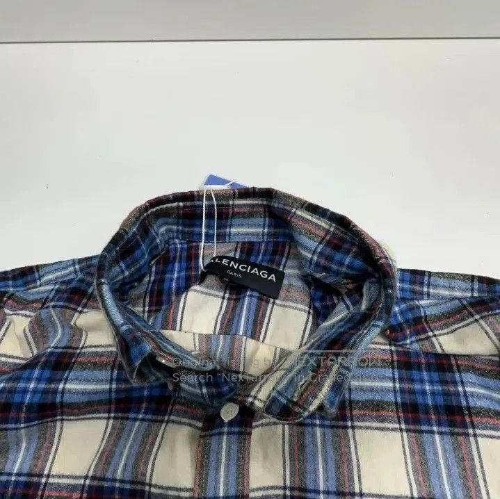 Balenciaga Balenciaga Casual Plaid Long Sleeve Shirt. Size US M / EU 48-50 / 2 - 6 Thumbnail