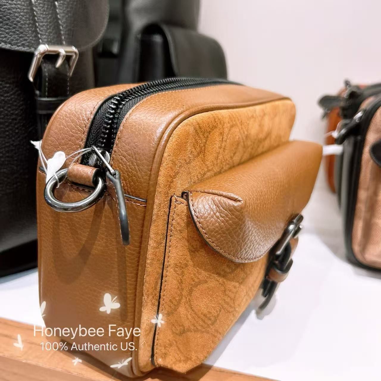 Coach MEN'S Warner Crossbody Bag In Signature Suede CCG08 Size ONE SIZE - 2 Thumbnail
