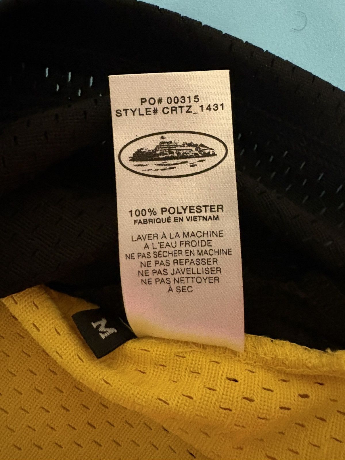 Corteiz Corteiz 95 REVERSIBLE MESH JERSEY BLACK / YELLOW Rare Size US M / EU 48-50 / 2 - 7 Thumbnail