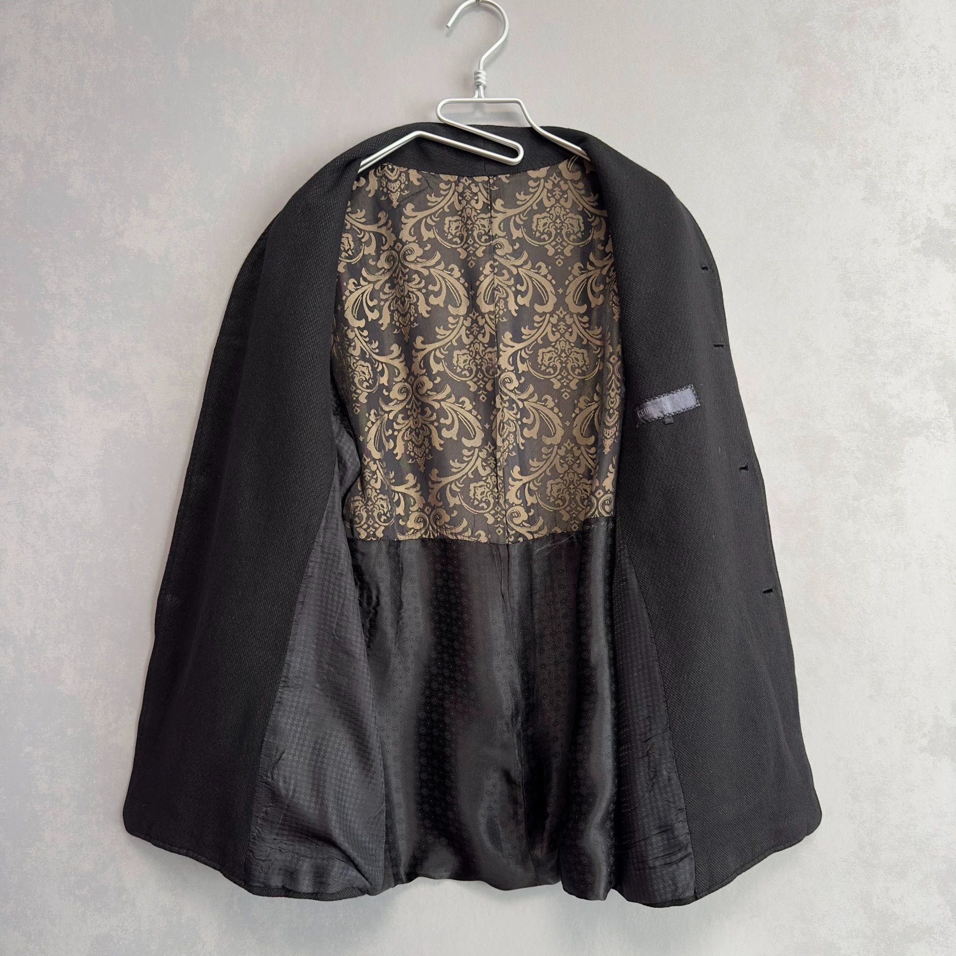 Geoffrey B. Small GBS collarless cashmere-wool-linen blend hand-dyed S jacket Size US S / EU 44-46 / 1 - 1 Thumbnail