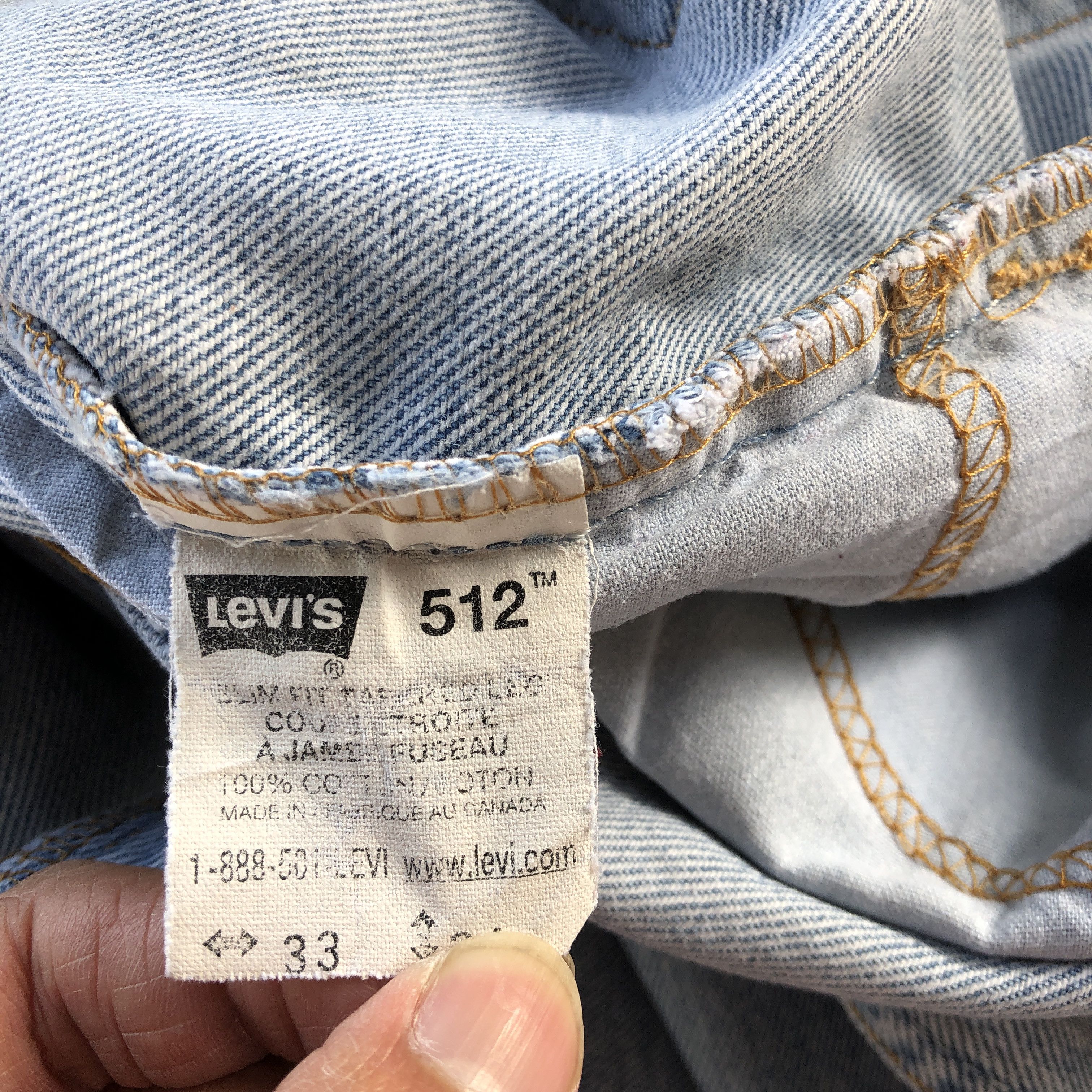 Levi's Vintage Y2K Levis Faded Jeans Levi's 512 Tapered Denim Size US 30 / EU 46 - 10 Thumbnail