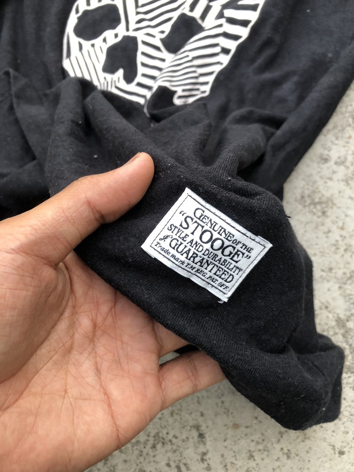 Seditionaries SKULL⚡️⚡️STOOGE & CO V NECK LONG SLEEVE Size US S / EU 44-46 / 1 - 5 Thumbnail