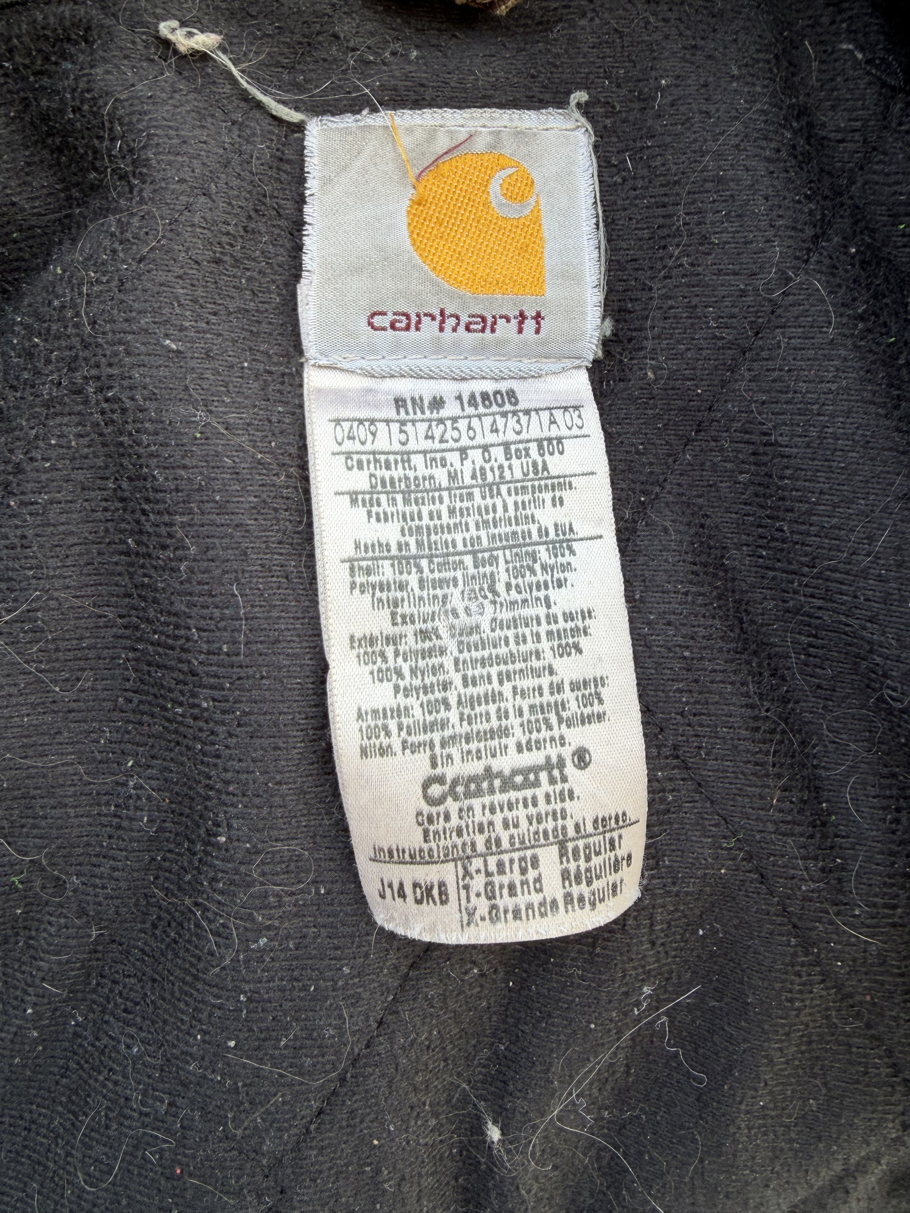 Carhartt Vintage Y2K Carhartt FADED brown J14 DKB Santa fe jacket Size US XL / EU 56 / 4 - 4 Thumbnail