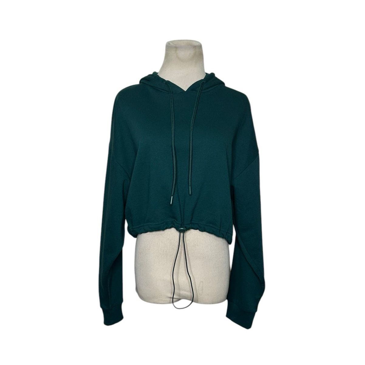 Zara ZARA green cropped hoodie sweatshirt size Medium Size M / US 6-8 / IT 42-44 - 11 Thumbnail