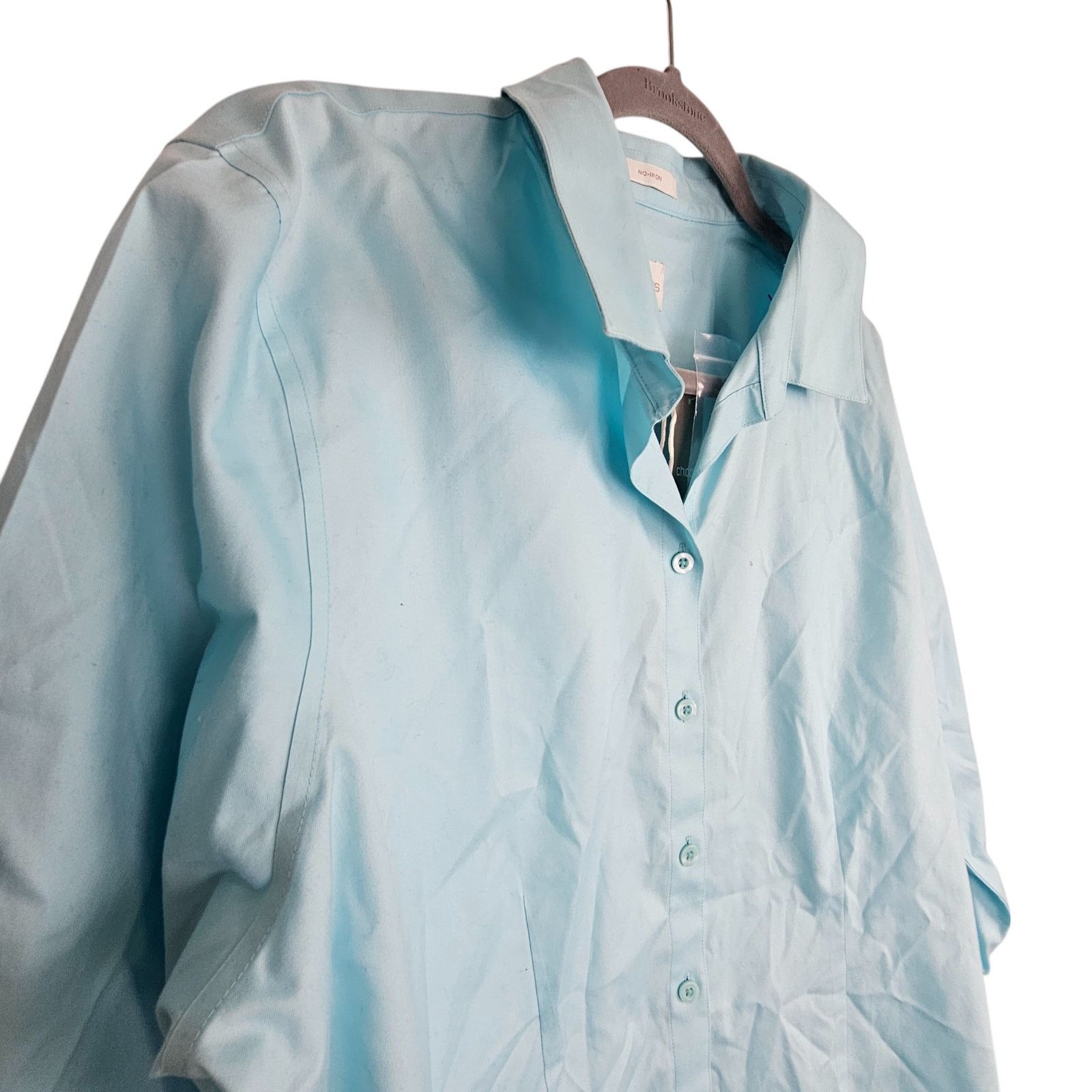 Chicos Chicos Women Lenae Effortless Cotton Shirt XL Coastal Gandma Size XL / US 12-14 / IT 48-50 - 5 Thumbnail