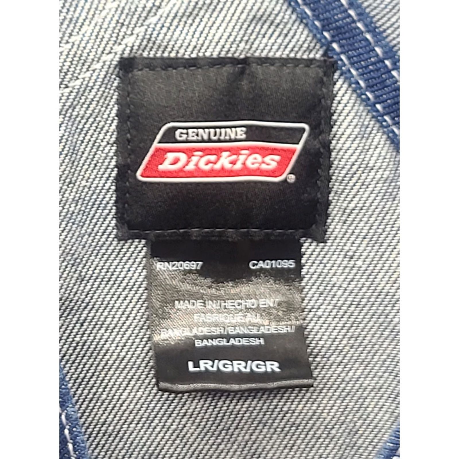 Dickies Genuine Dickies Overall Bibs Mens L 42x31 Regular Fit Denim Blue 90s USA Workwear Gympcore? Size US 33 - 2 Thumbnail