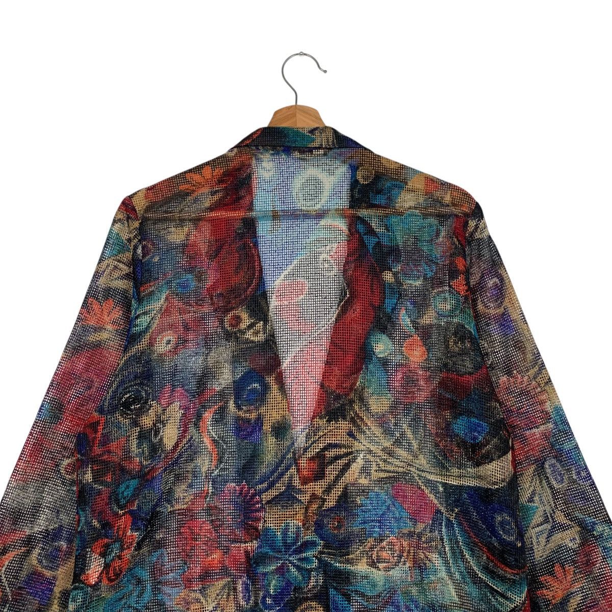 Japanese Brand Vintage 90’s SAGES Fullprint Casual Jacket Blazer #2620-C118 Size US M / EU 48-50 / 2 - 8 Thumbnail