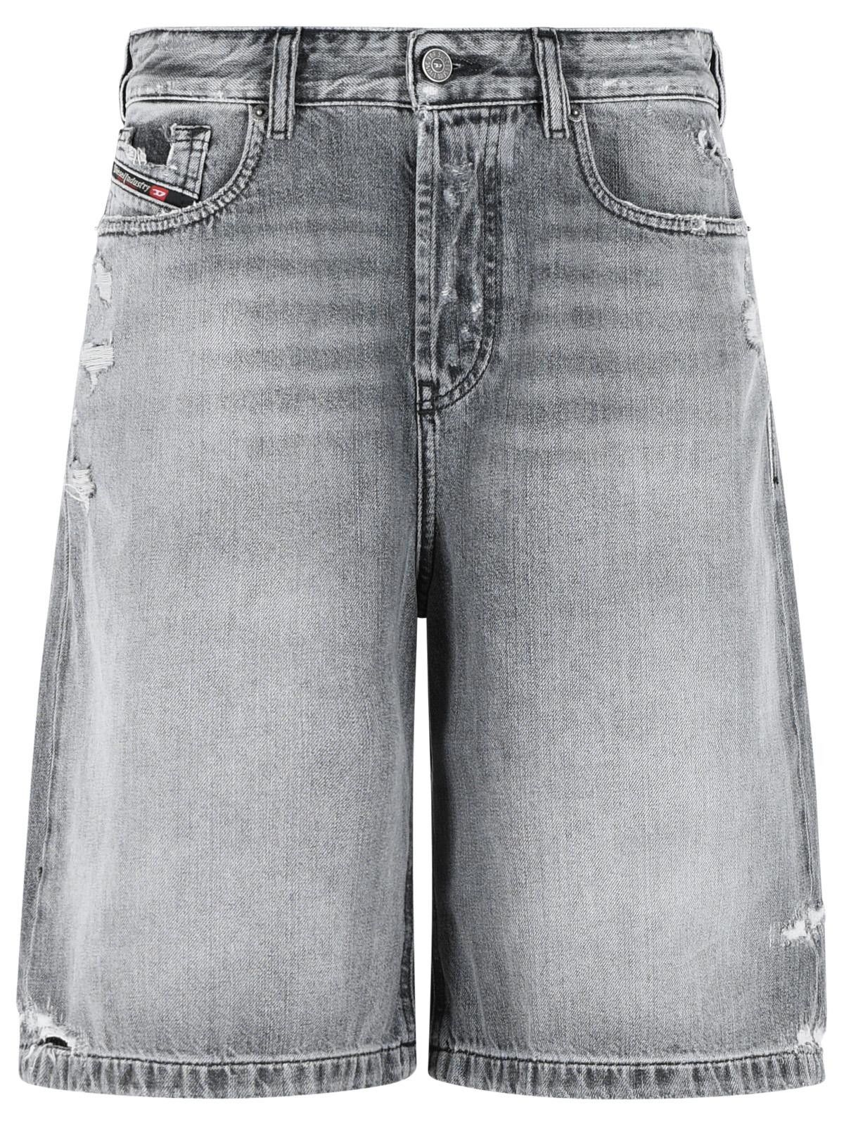 Diesel DIESEL 'Desire' Grey Cotton Shorts Size 26" / US 2 / IT 38 - 1 Thumbnail