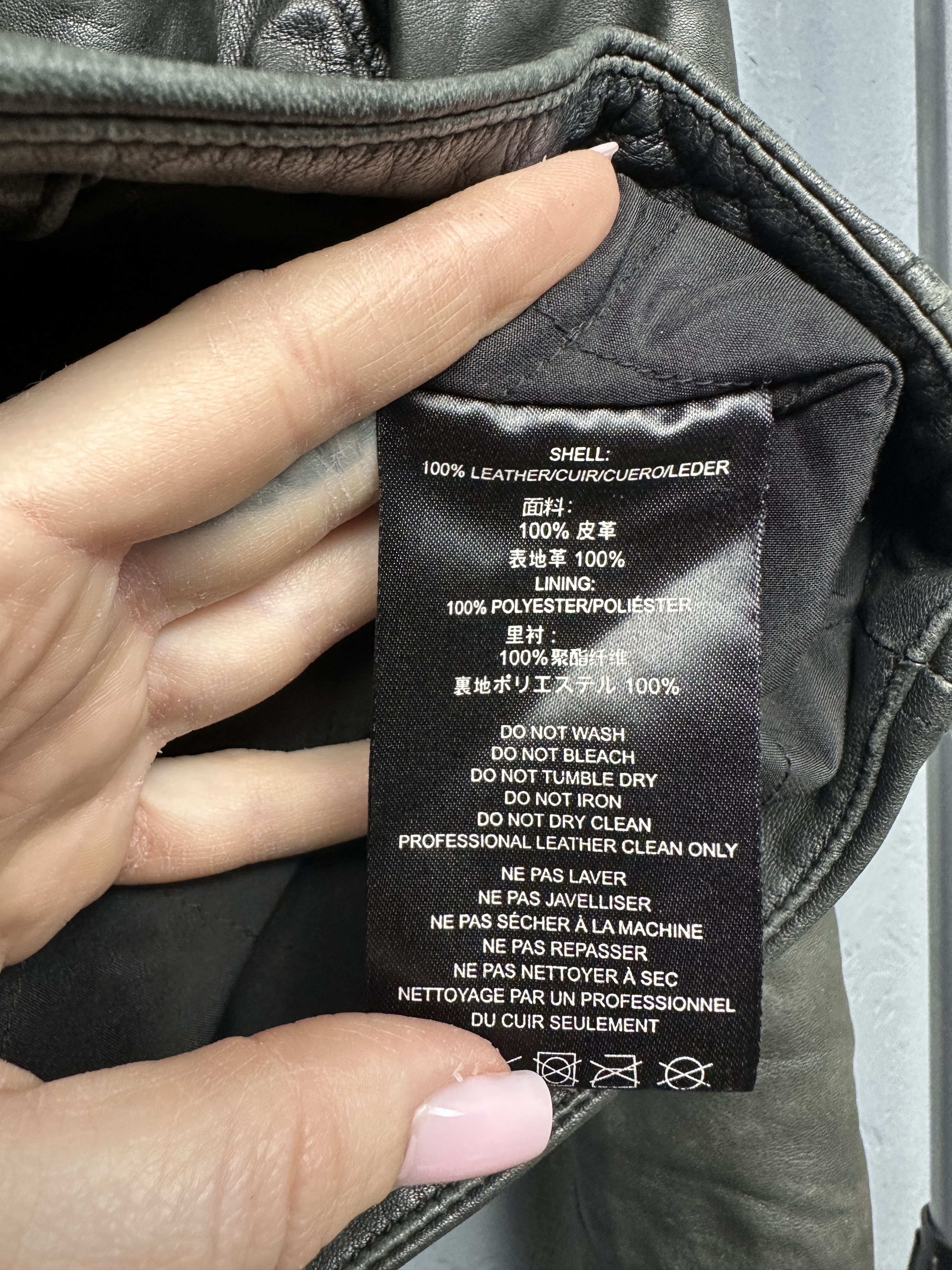 Other Tesla Womens Leather Jacket Size XS / US 0-2 / IT 36-38 - 6 Thumbnail