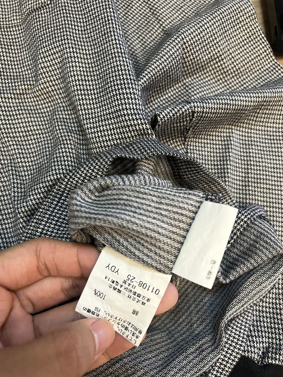 Burberry Burberry London Houndstooth Long Sleeve Polo Shirt Size US M / EU 48-50 / 2 - 7 Thumbnail