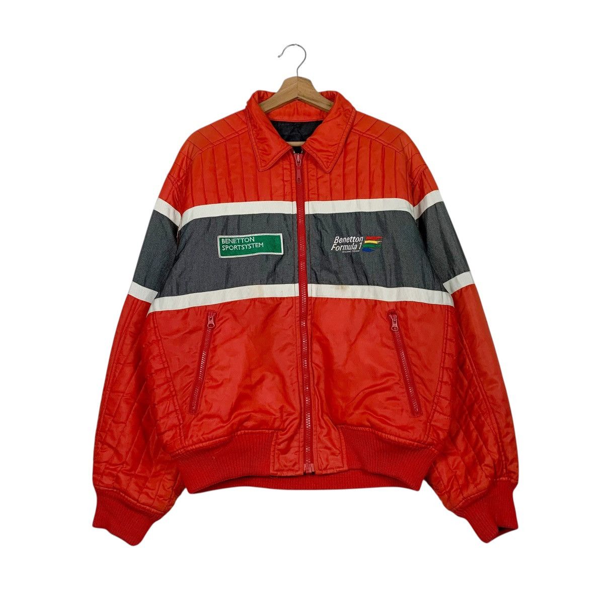 Benetton Benetton Formula 1 Racing Team Bomber Jacket Size US L / EU 52-54 / 3 - 1 Thumbnail