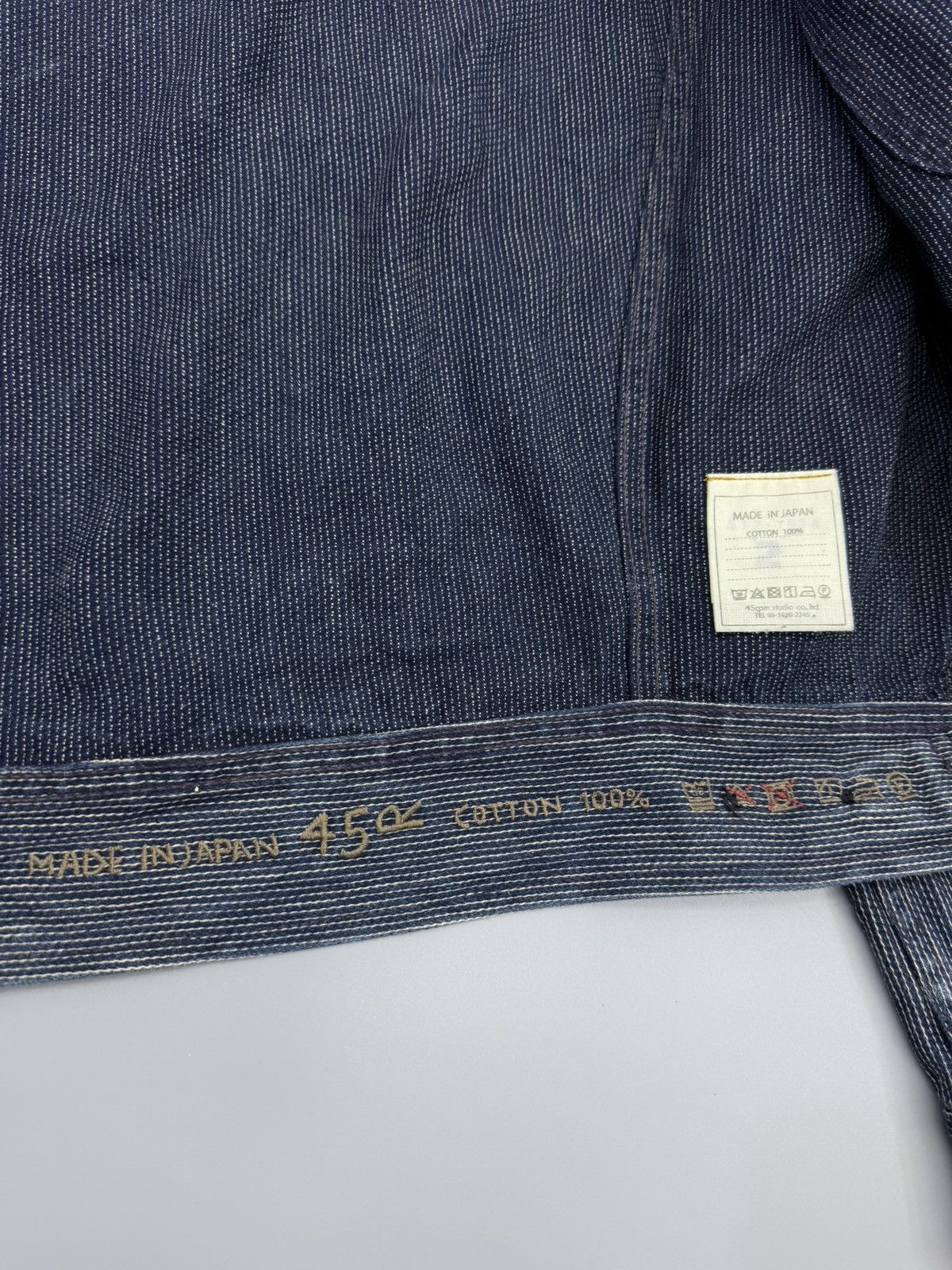 45rpm Vintage 45RPM Wabash Pinstripe Indigo Trucker Denim Jacket Size US M / EU 48-50 / 2 - 4 Thumbnail