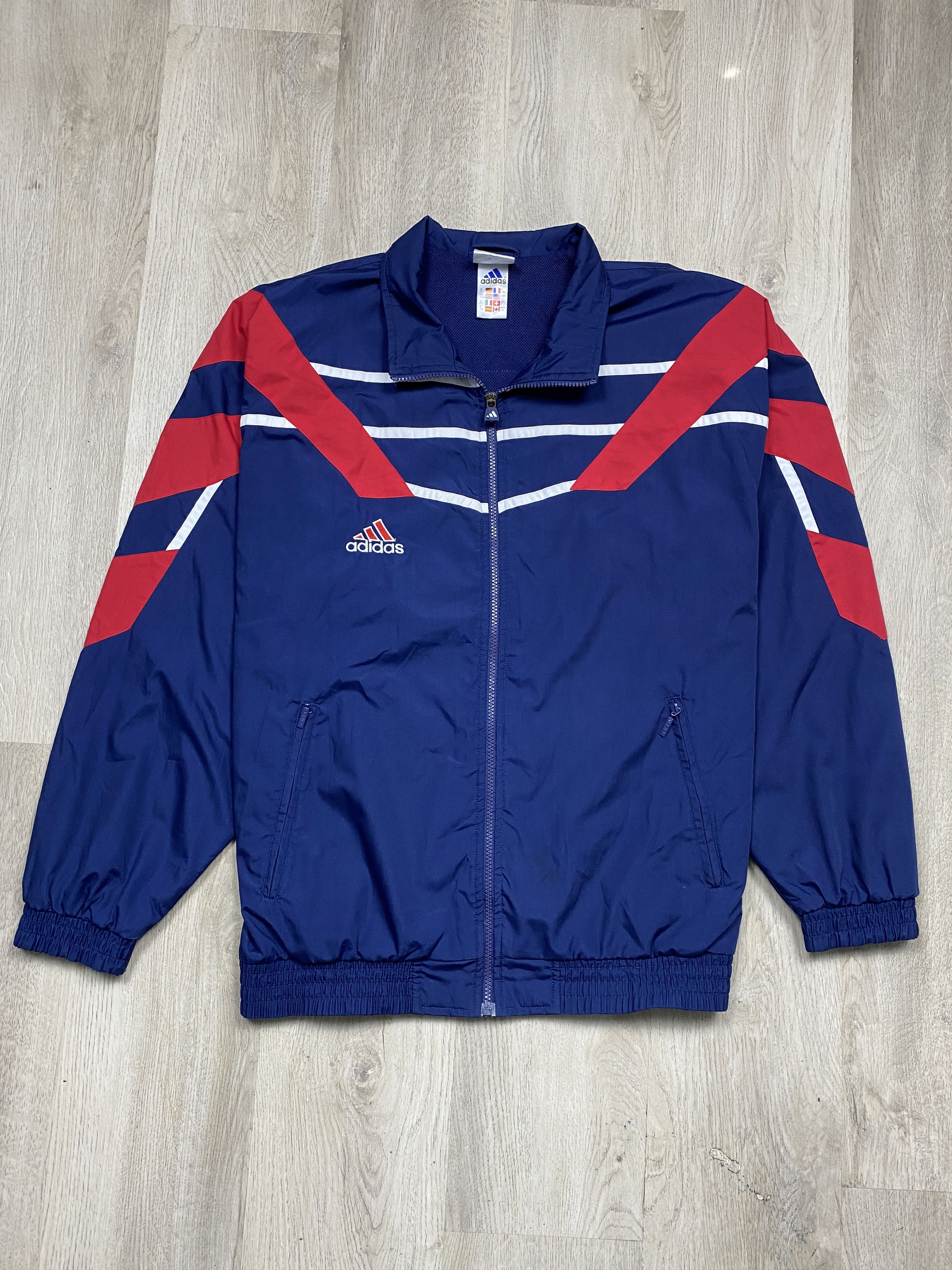 Adidas Adidas Vintage Mens Nylon Track Suit Jacket + Pants Size US 34 / EU 50 - 2 Thumbnail