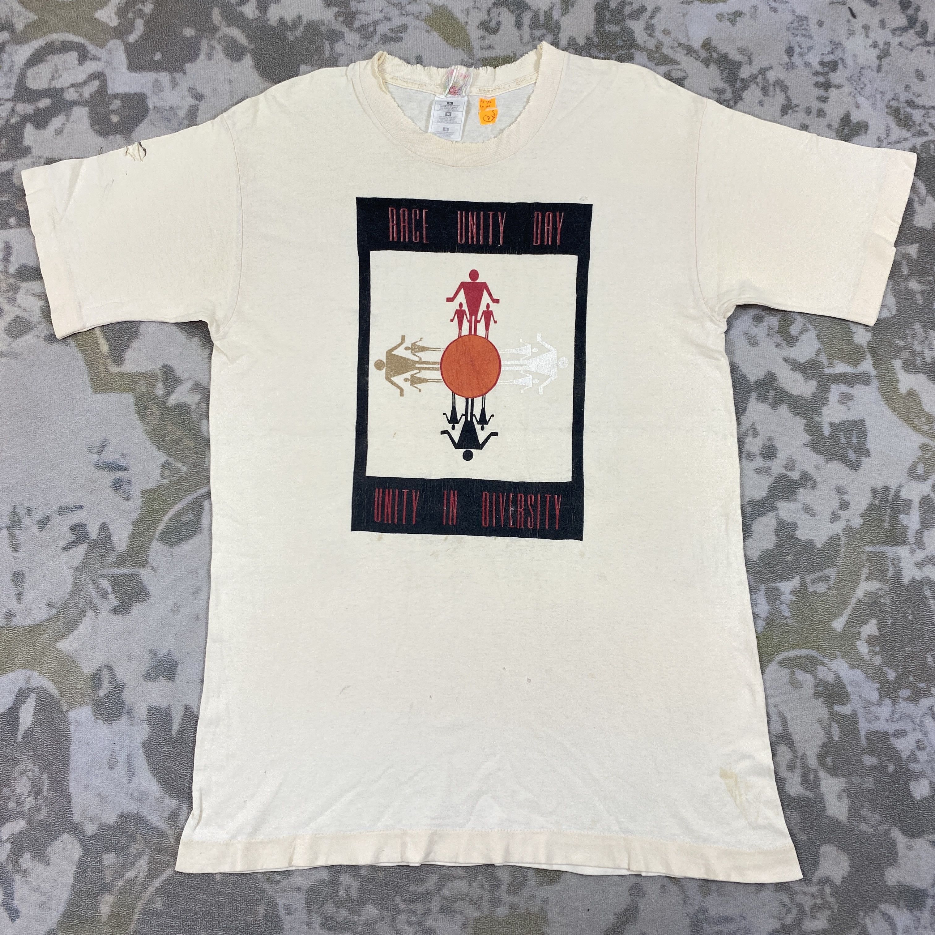 Vintage Vintage Race Unity Day Medium Tee -D081 Size US M / EU 48-50 / 2 - 1 Thumbnail