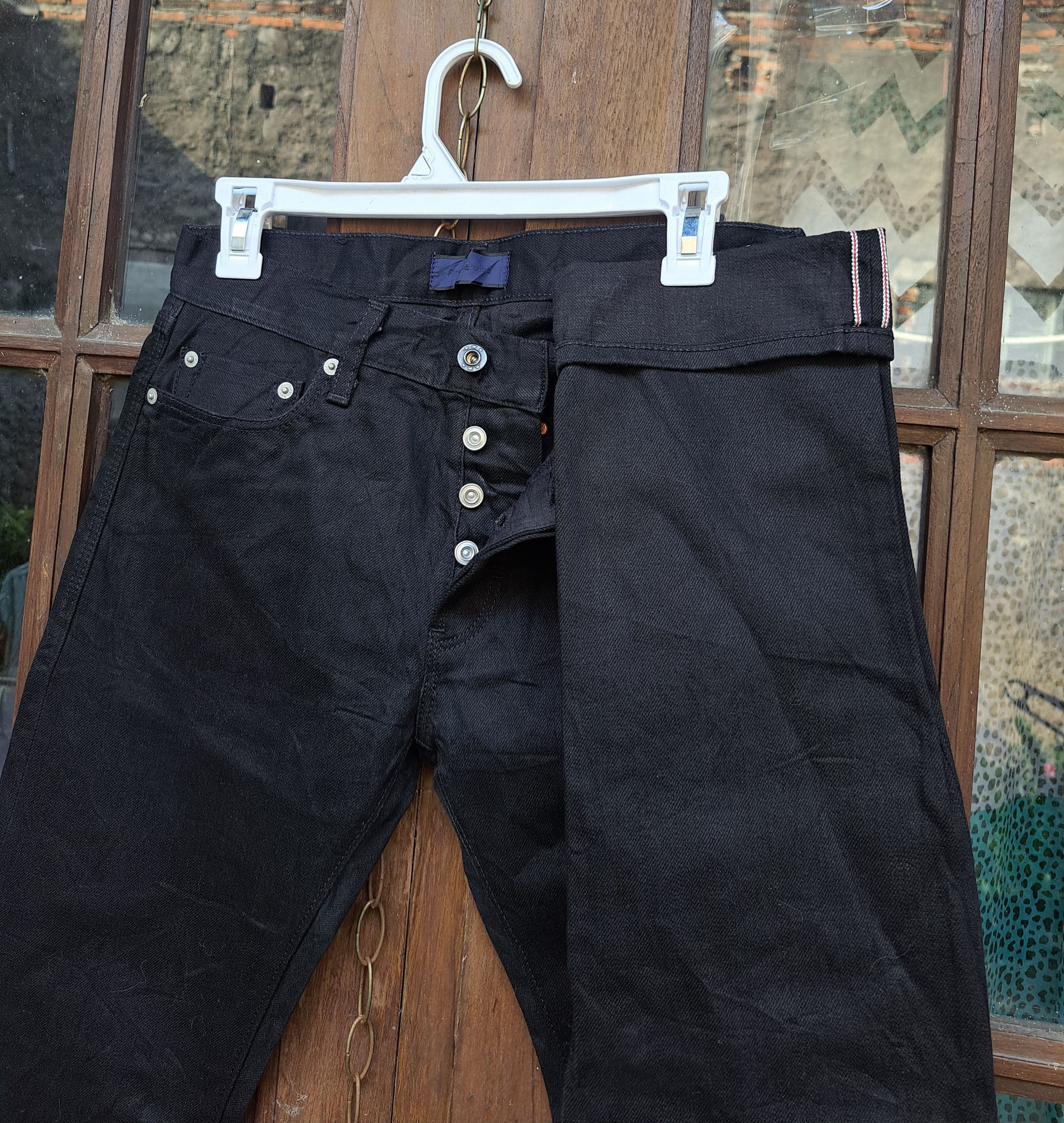 Japanese Brand Fire Service Japan Denim Selvedge Skinny Cut Sz 30 Size US 30 / EU 46 - 2 Thumbnail