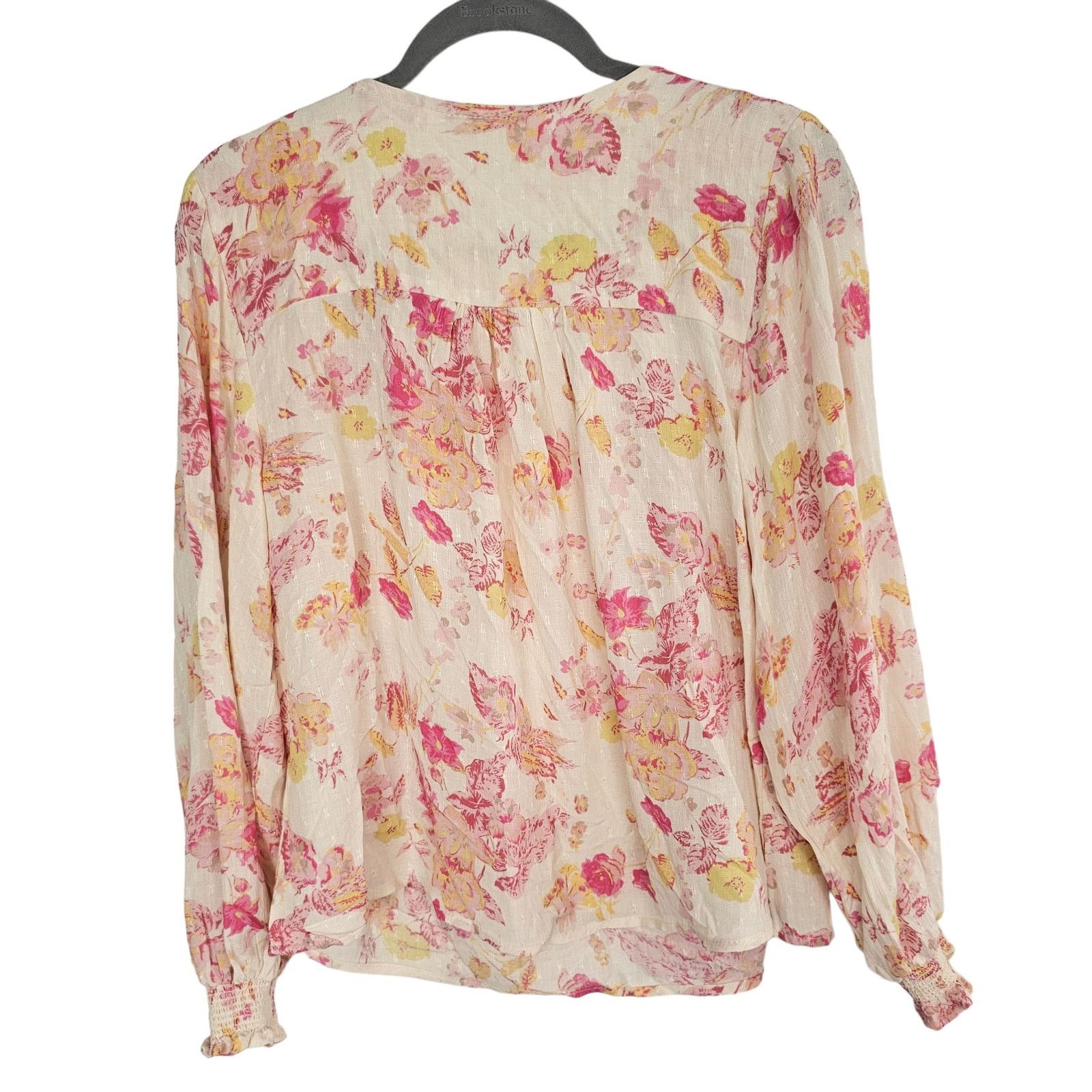 Joie Joie Floral Peasant Blouse Cottagecore Romantic Feminine Size M / US 6-8 / IT 42-44 - 9 Thumbnail