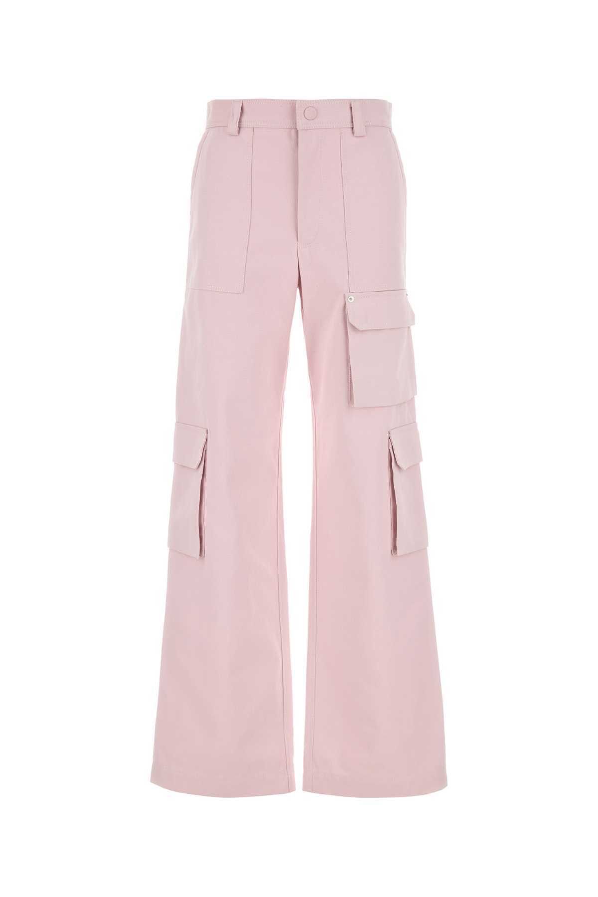 Gucci o1la5ras0526 Embossed Cotton Canvas Trousers in Pink Size 32" / US 10 / IT 46 - 1 Thumbnail