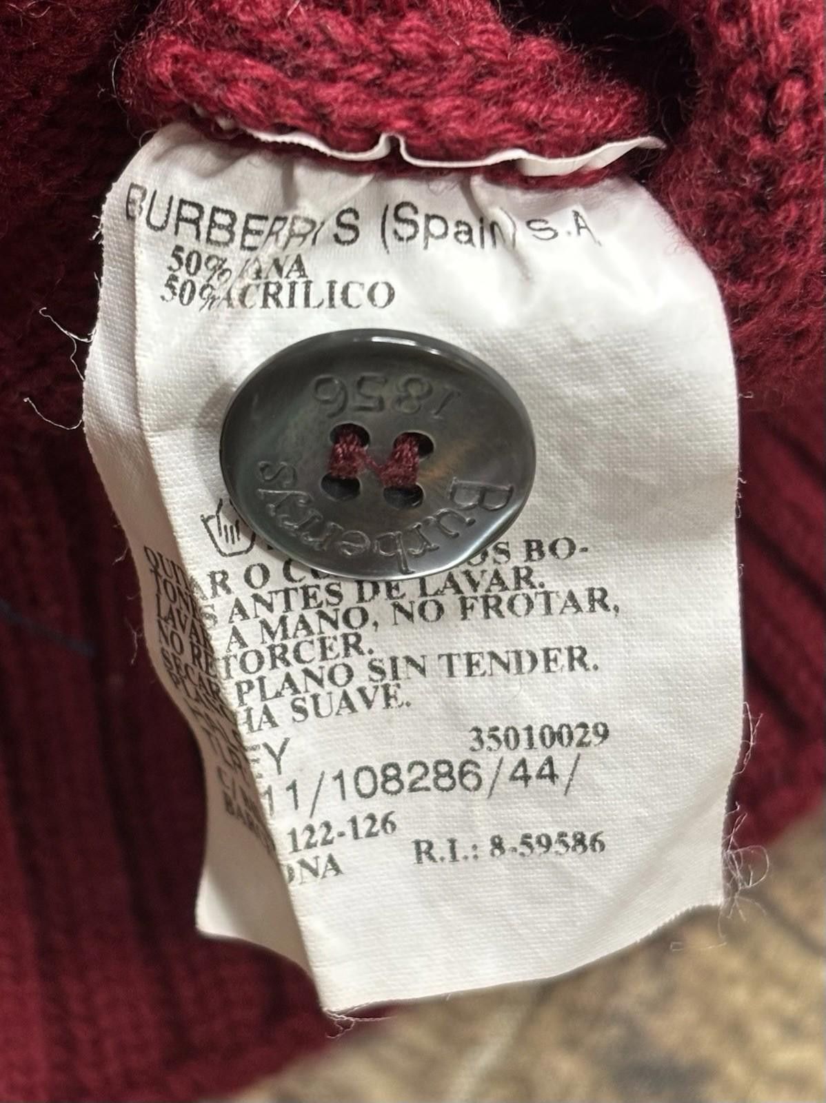 Burberry VTG Burberry Cardigan Sweater Womens 44 M Wool Blend Spain Size M / US 6-8 / IT 42-44 - 10 Thumbnail