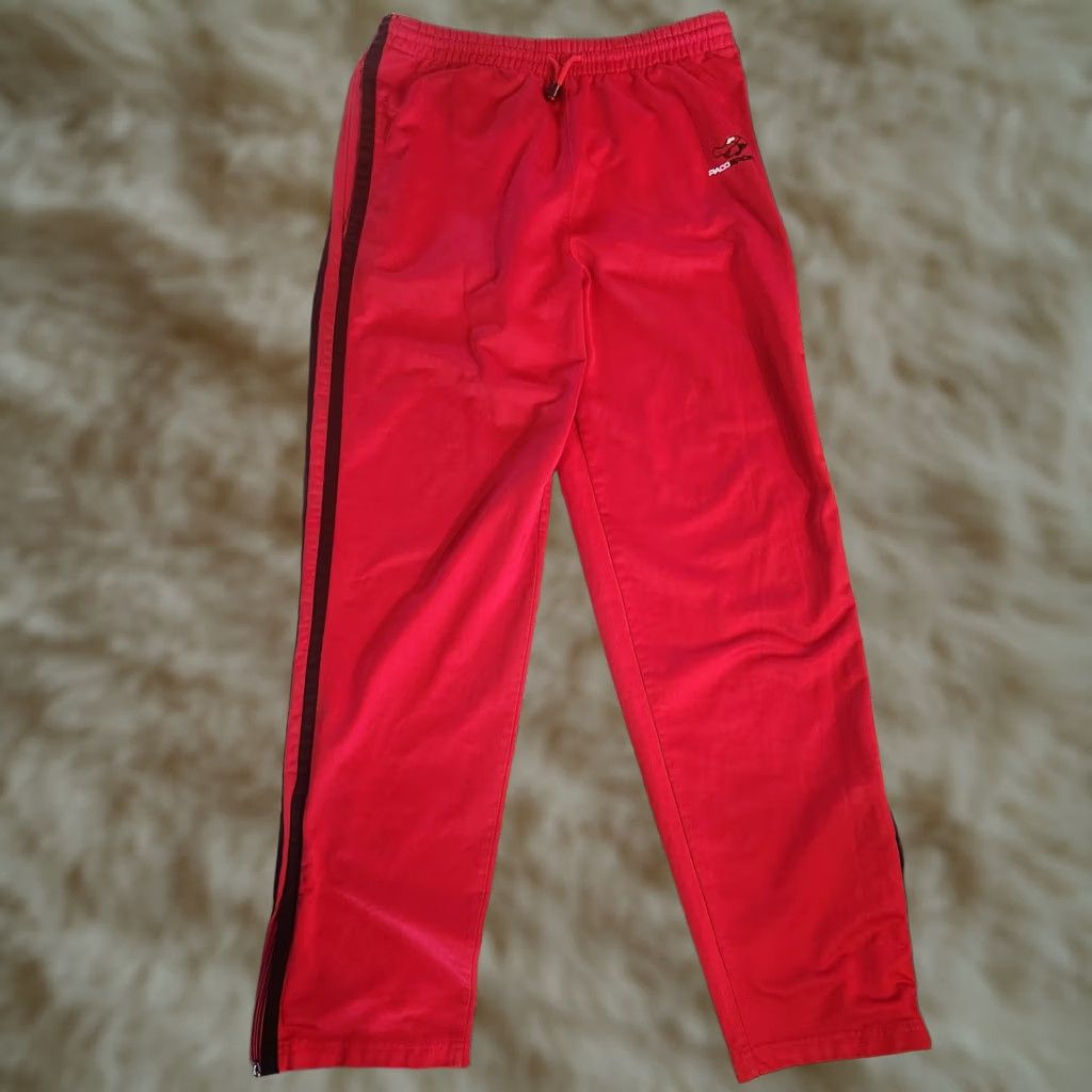 Vintage VINTAGE Paco Sport Athletic Pants Mens M Red Logo Hip Hop Streetwear Pants Men Red Logo Hip Hop Streetwear Size US 31 - 1 Thumbnail
