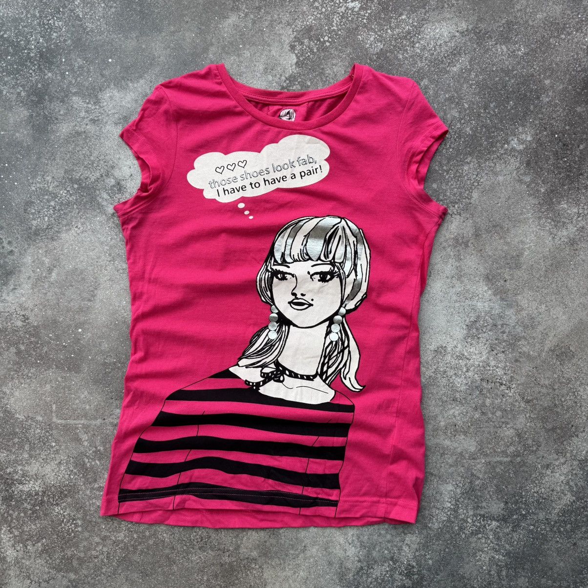 Hysteric Glamour × Japanese Brand × Vintage Amazing 2000’s Aesthetic Y2K Sexy Girl Glam T-Shirt Size M / US 6-8 / IT 42-44 - 1 Thumbnail