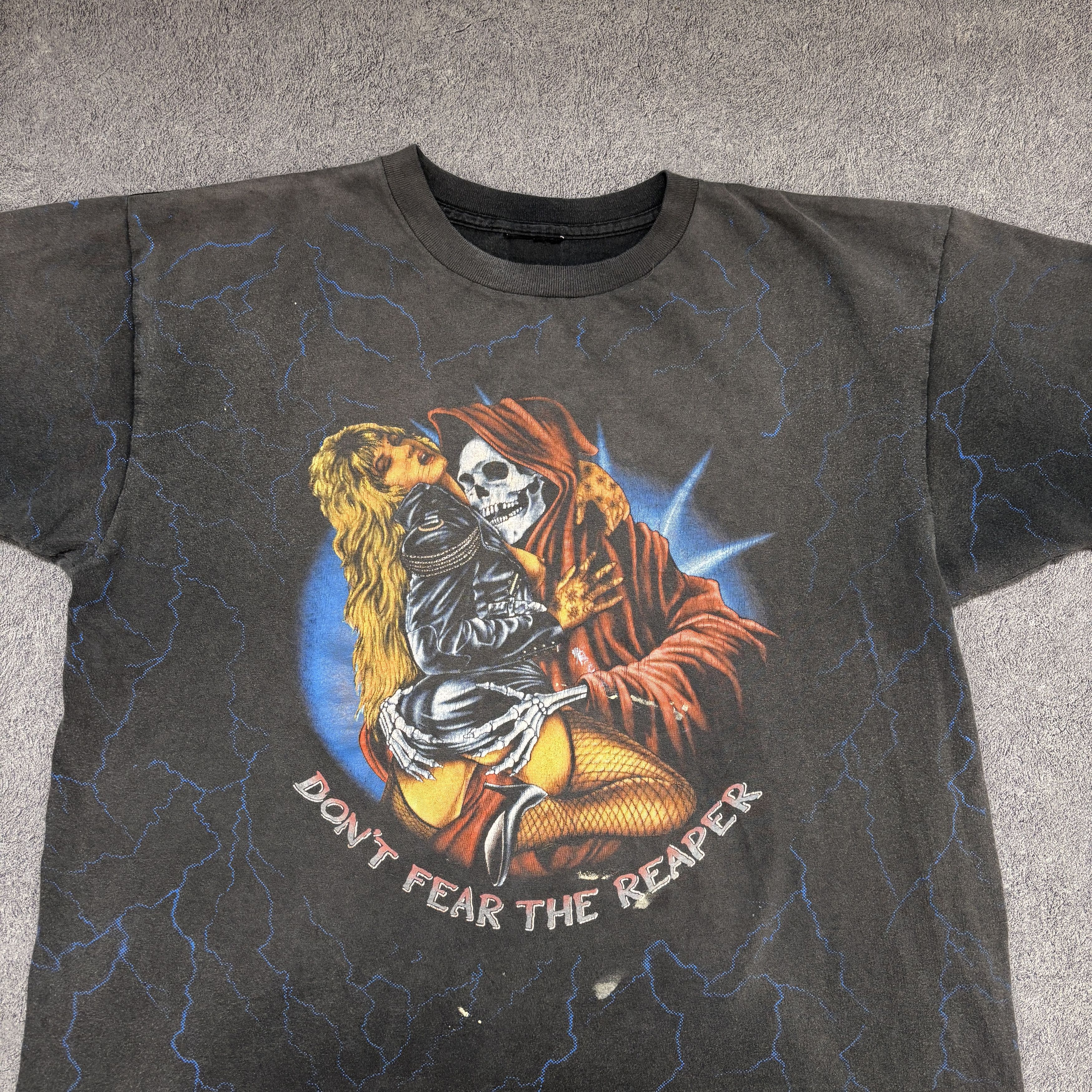 Vintage Vintage 3d Emblem Shirt 90s Single Stitch All Over Print Size US XL / EU 56 / 4 - 3 Thumbnail