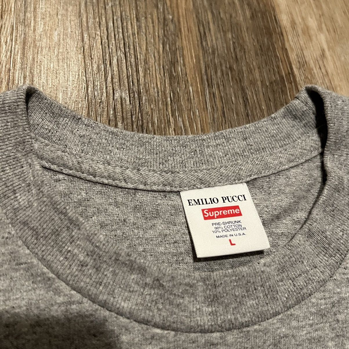 Supreme Supreme Emilio Pucci Box Logo Tee Blue bogo t shirt Size US L / EU 52-54 / 3 - 13 Thumbnail