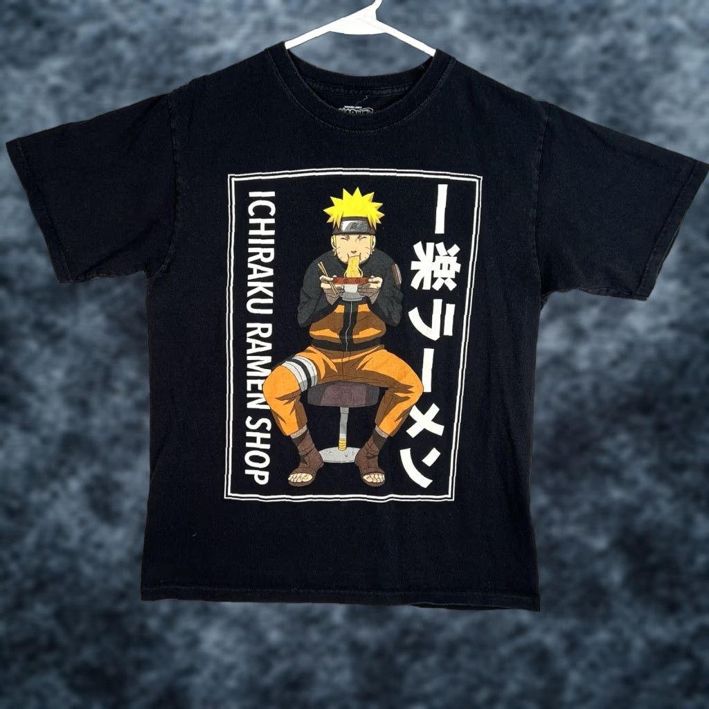 Vintage VINTAGE Naturo Shippuden Ichiraku Ramen Shop T Shirt Adult Medium Black Mens Size US M / EU 48-50 / 2 - 1 Thumbnail