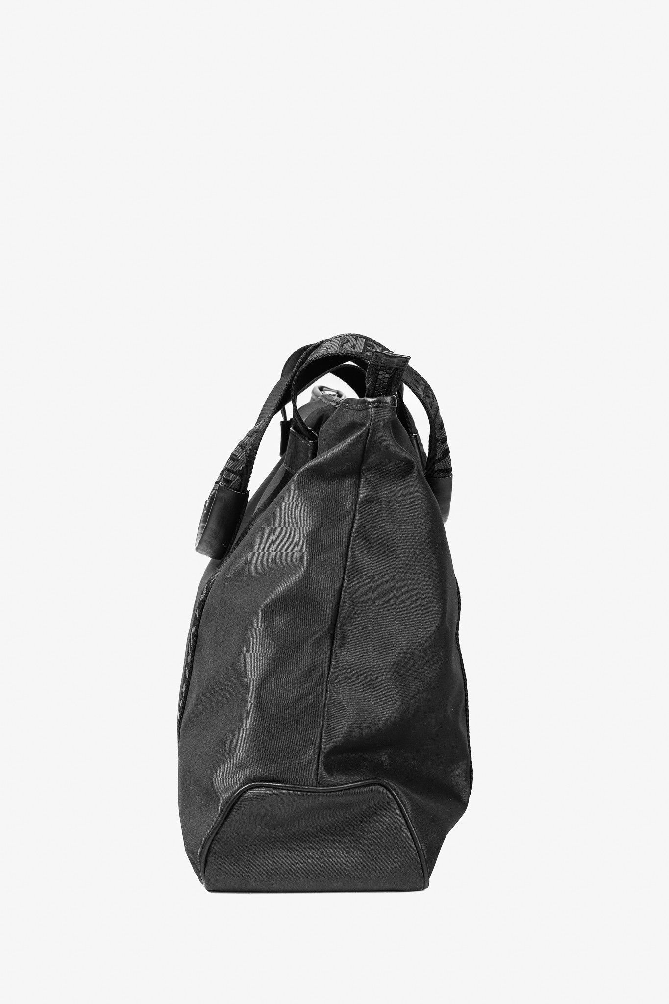 Salvatore Ferragamo Salvatore Ferragamo Nylon Logo-Tape Leather-Trimmed Tote Size ONE SIZE - 3 Thumbnail