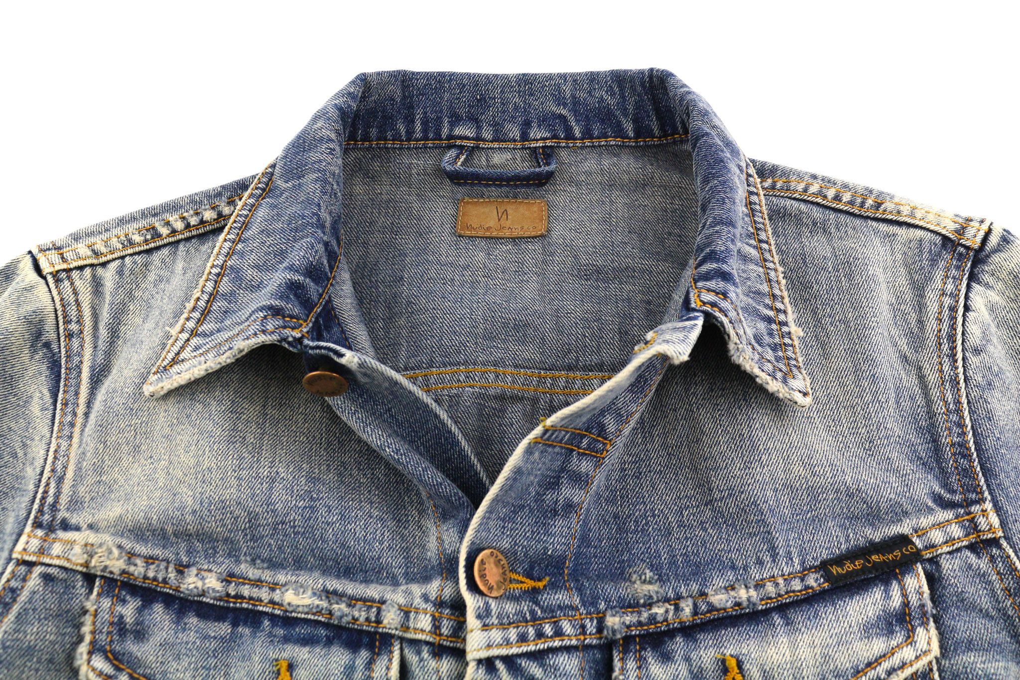 Nudie Jeans BILLY S Shimmering Indigo Washed Ripped Denim 82490 Size US S / EU 44-46 / 1 - 4 Thumbnail