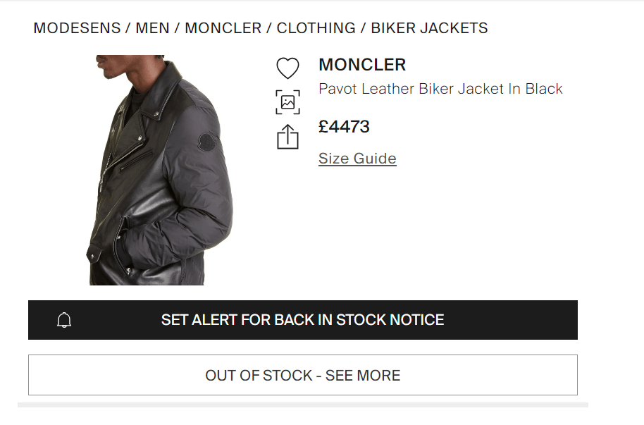 Moncler *NEW* $6K LEATHER/DOWN PAVOT BIKER PUFFER JACKET Size US M / EU 48-50 / 2 - 4 Thumbnail