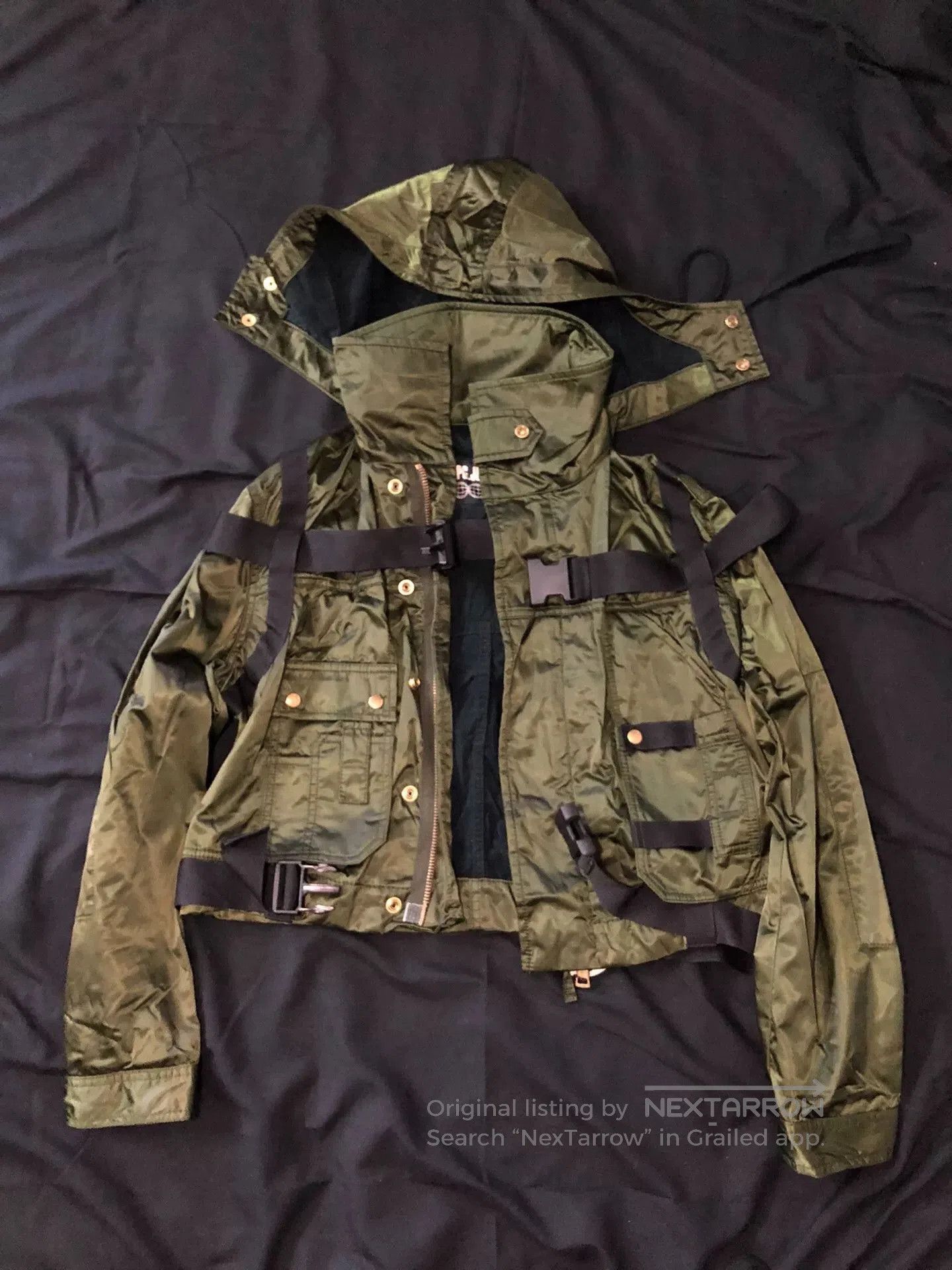 Jean Paul Gaultier Jean Paul Gaultier Hooded Cropped Jacket. Size US L / EU 52-54 / 3 - 2 Thumbnail