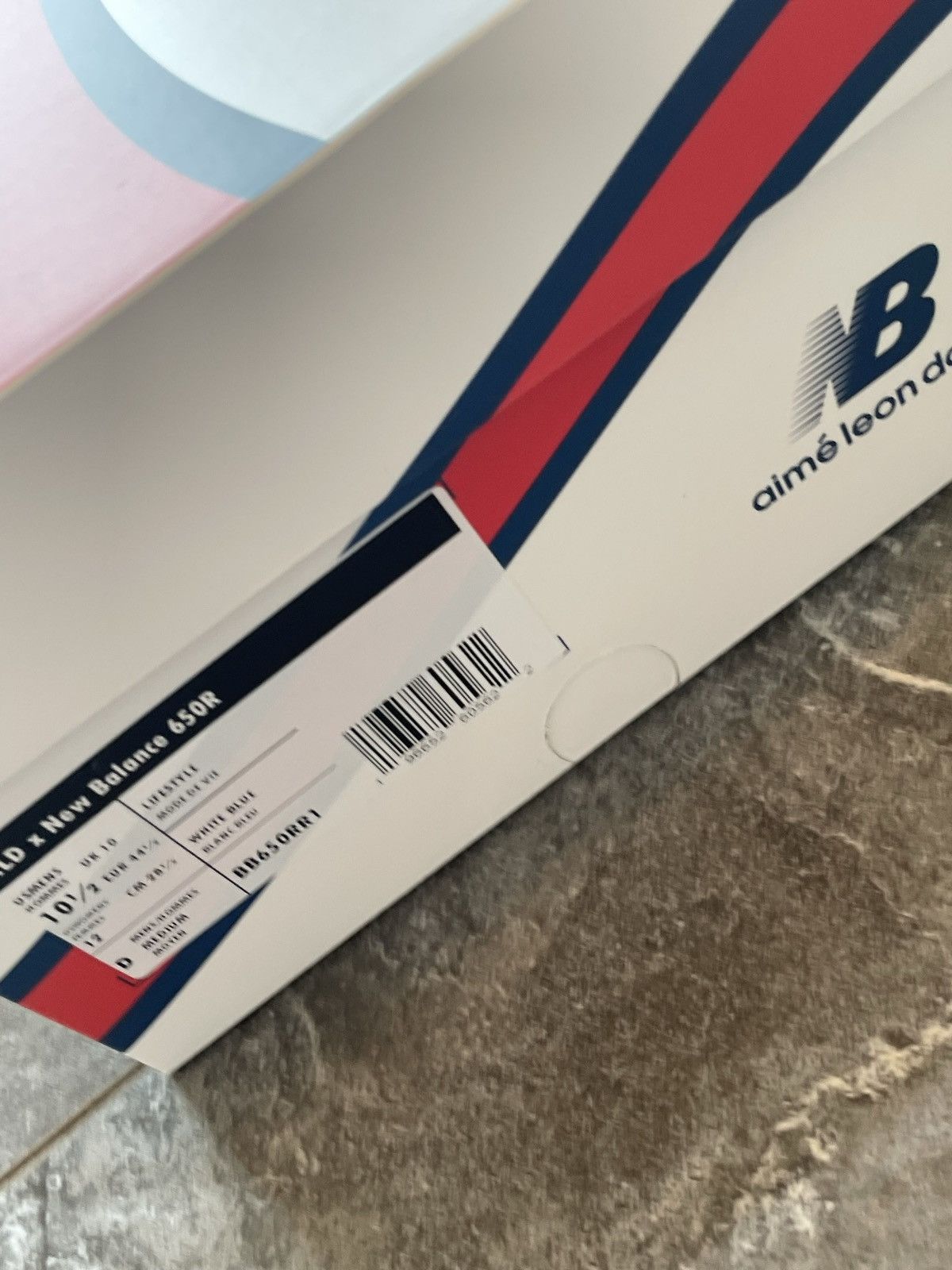 Aime Leon Dore ALD / New Balance 650R Hi Top in White / Univ Blue 10.5US Size US 10.5 / EU 43-44 - 9 Thumbnail
