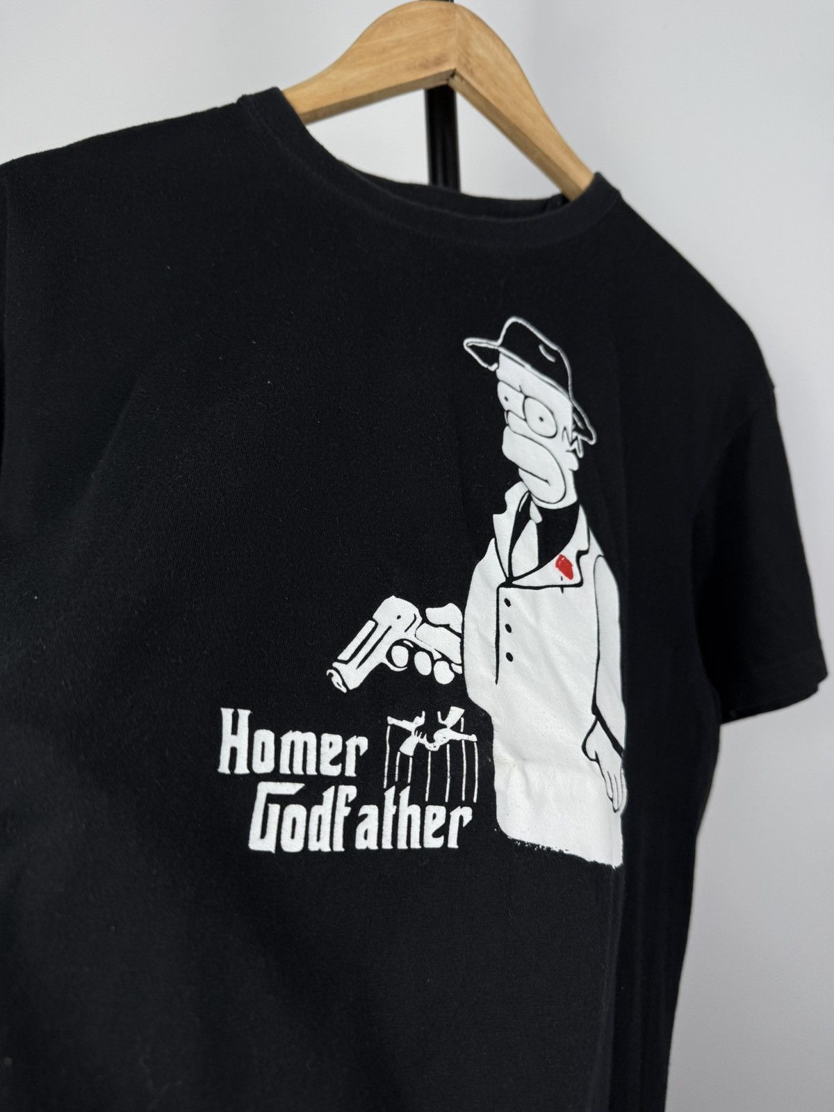 Other Y2K Vintage 00s Homer The Godfather Movie Promo T-Shirt Tee Size US M / EU 48-50 / 2 - 3 Thumbnail