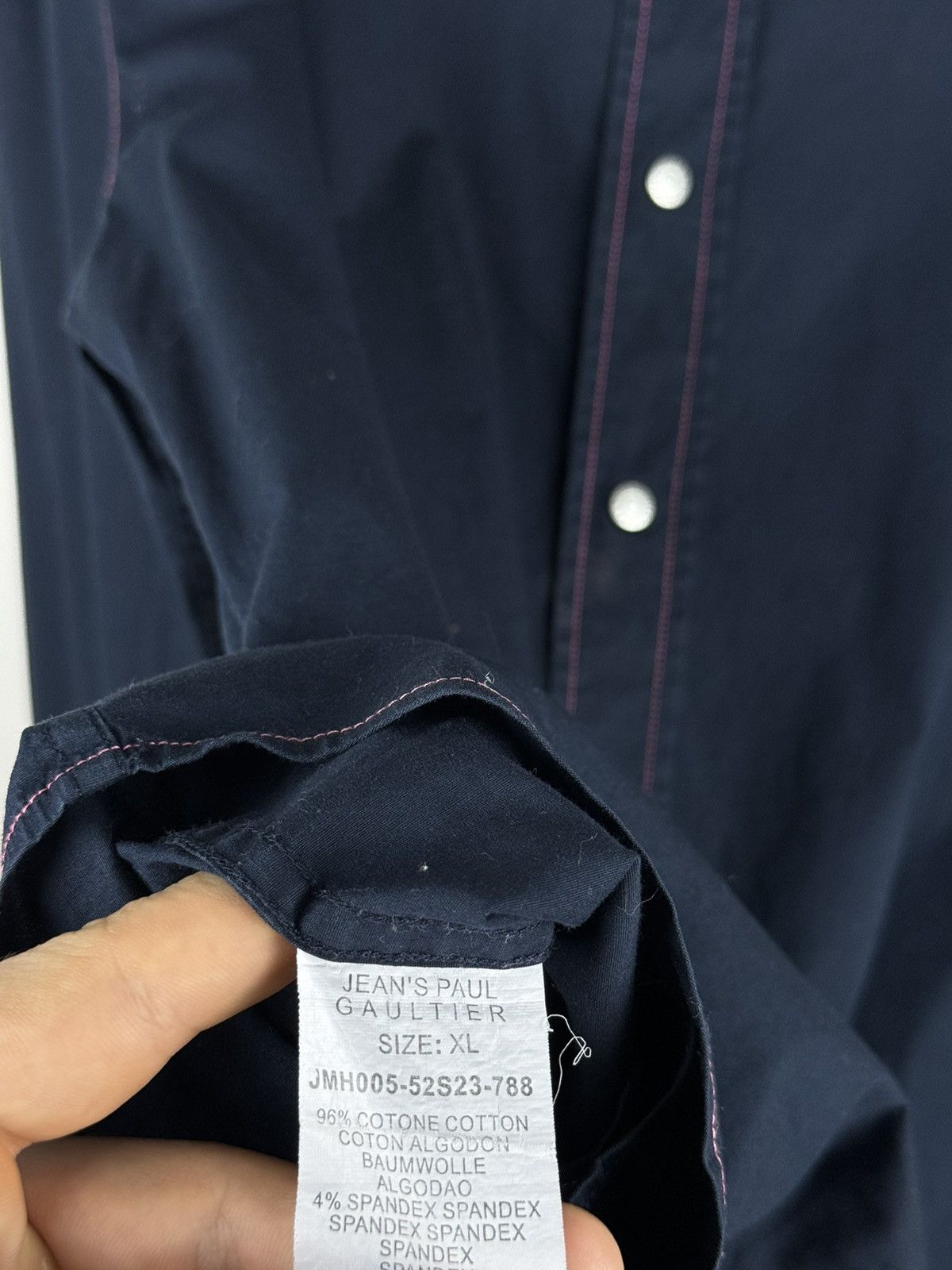 Jean Paul Gaultier Vintage rare Jean Paul Gaultier shirt original luxury item Size L / US 10 / IT 46 - 6 Thumbnail