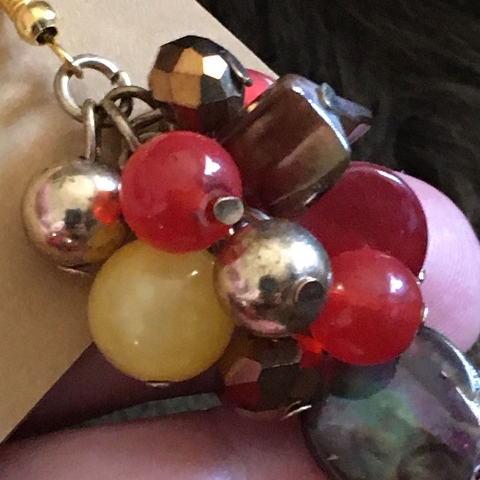 Vintage Vintage repurpose bead mix cluster earrings Size ONE SIZE - 3 Thumbnail