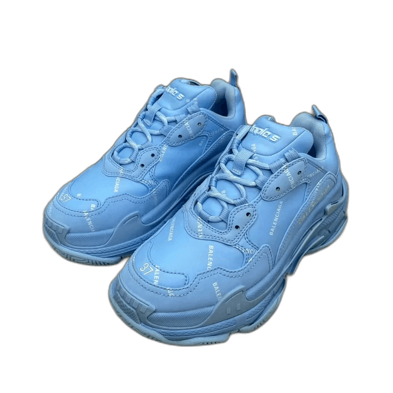 Balenciaga Balenciaga Triple S Blue Dad Sneakers Size US 8 / EU 41 - 1 Thumbnail