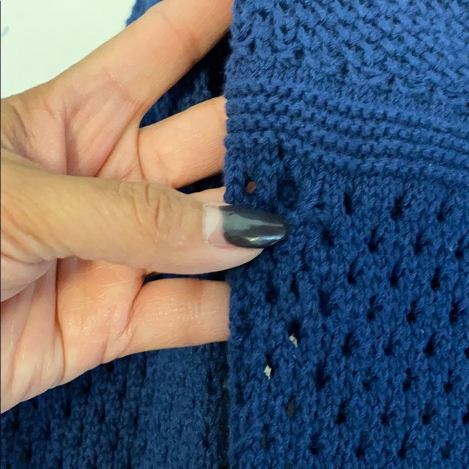Prana Prana kikamo sweater blue open knit transitional size M Size M / US 6-8 / IT 42-44 - 7 Thumbnail