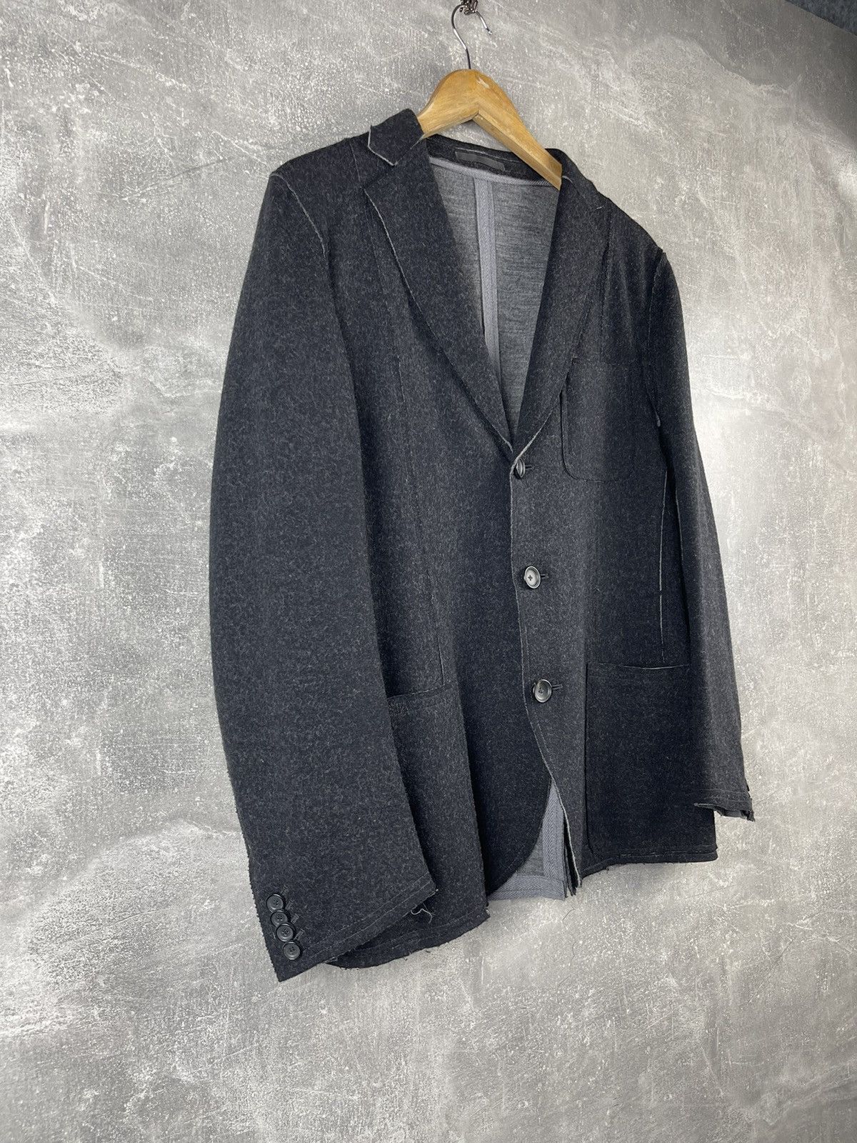 Z Zegna Z Zegna Techo Tailoring Avant Garde Deconstruction Blazer Size 48R - 4 Thumbnail