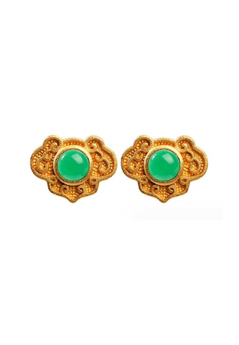 Other Chinese Style Imitation Hetian Jade Earrings Size ONE SIZE - 1 Thumbnail