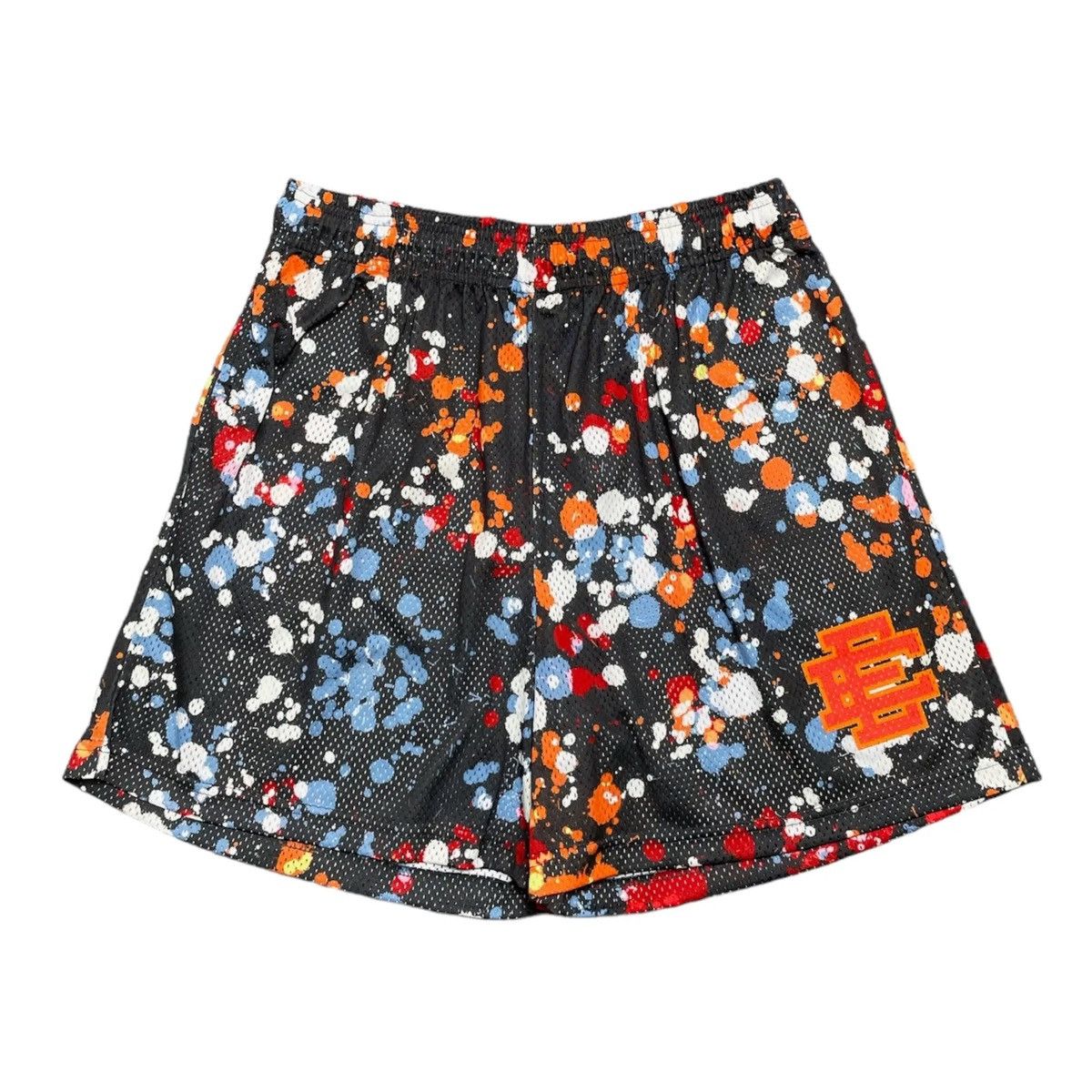 Eric Emanuel Eric Emanuel EE Basic Short Paint Splatter Black Multi Size US 32 / EU 48 - 1 Thumbnail