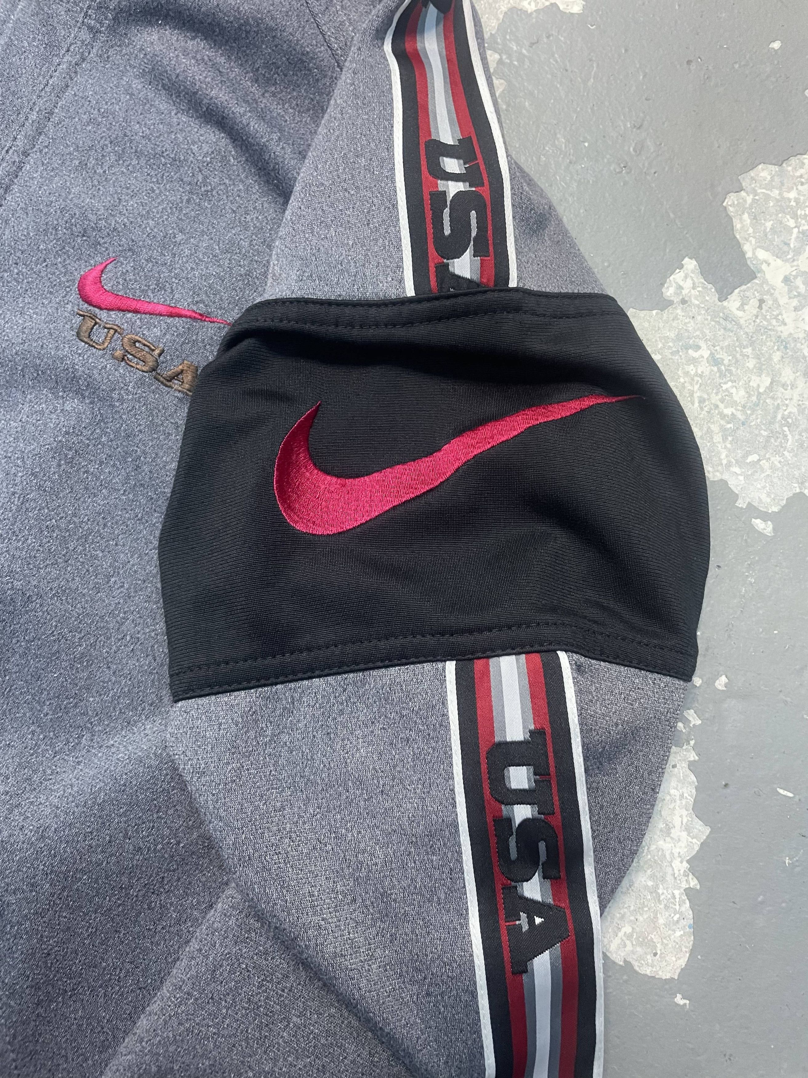 Nike Nike USA Track Jacket Gray Swoosh Large Size US L / EU 52-54 / 3 - 3 Thumbnail
